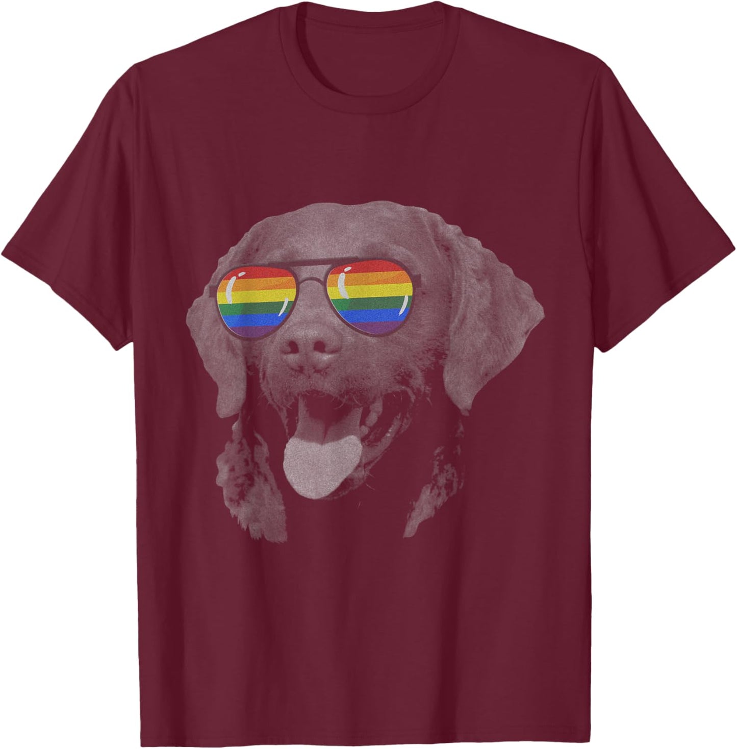 Pride Month chesapeake bay retriever T-Shirt - T-Shirt | Maroon