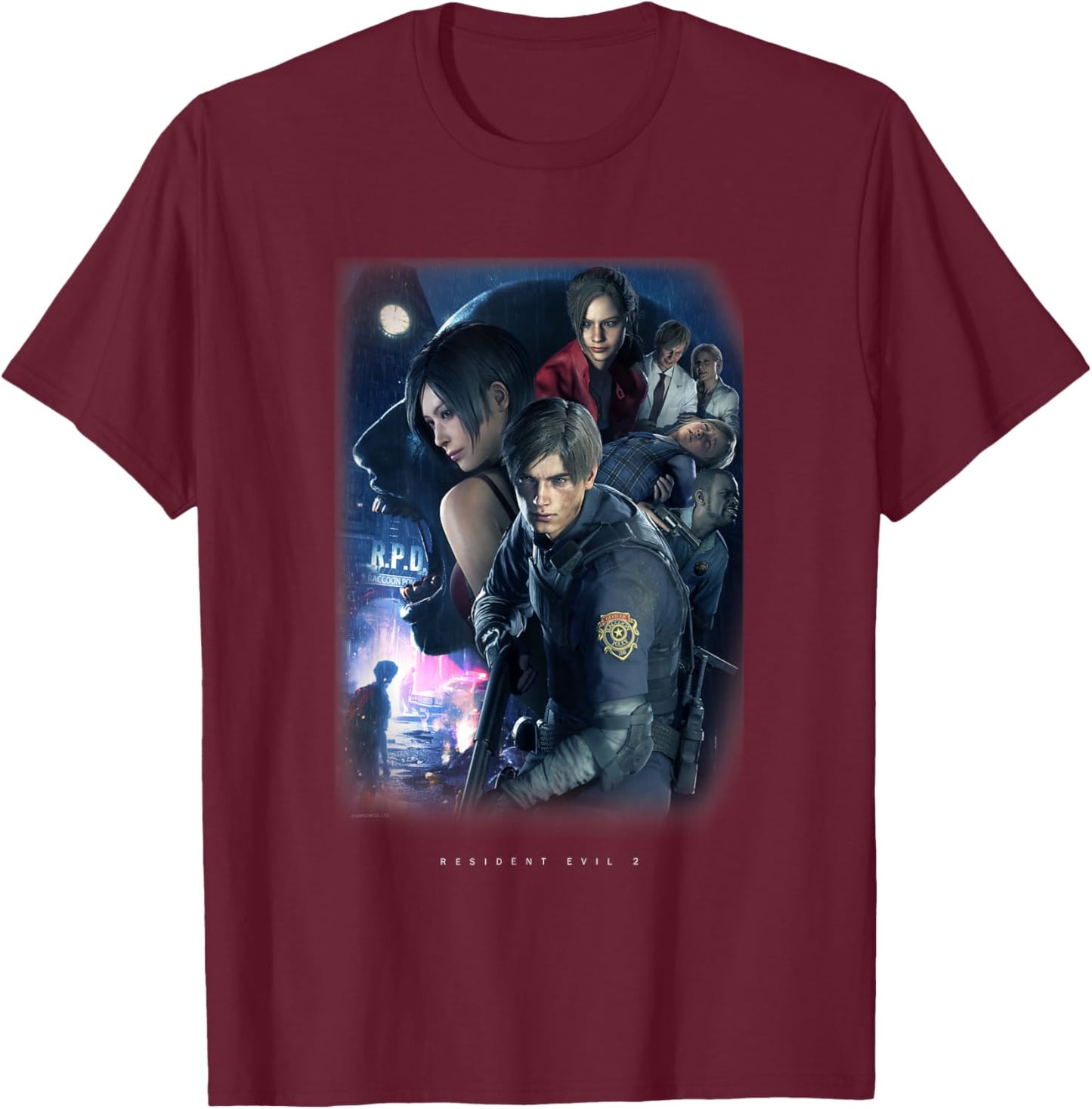 Resident Evil 2 T-Shirt - T-Shirt | Maroon