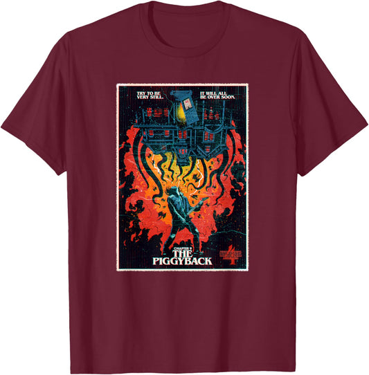 Stranger Things 4 Chapter 9 The Piggyback Eddie Poster T-Shirt - T-Shirt | Maroon