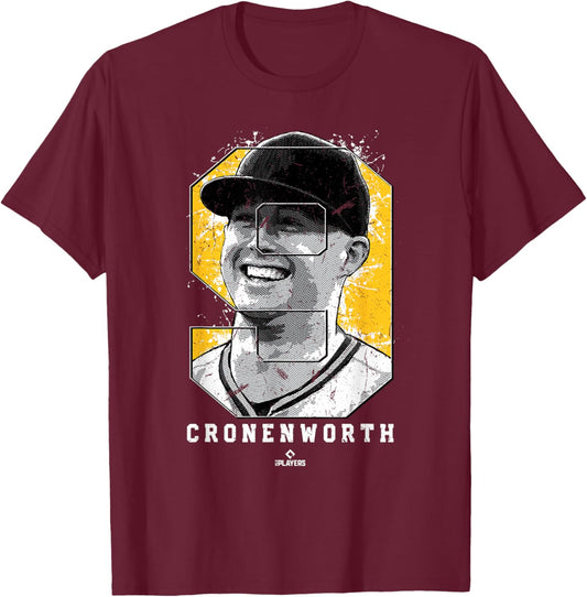 Jake Cronenworth Silhouette San Diego MLBPA T-Shirt - T-Shirt | Maroon