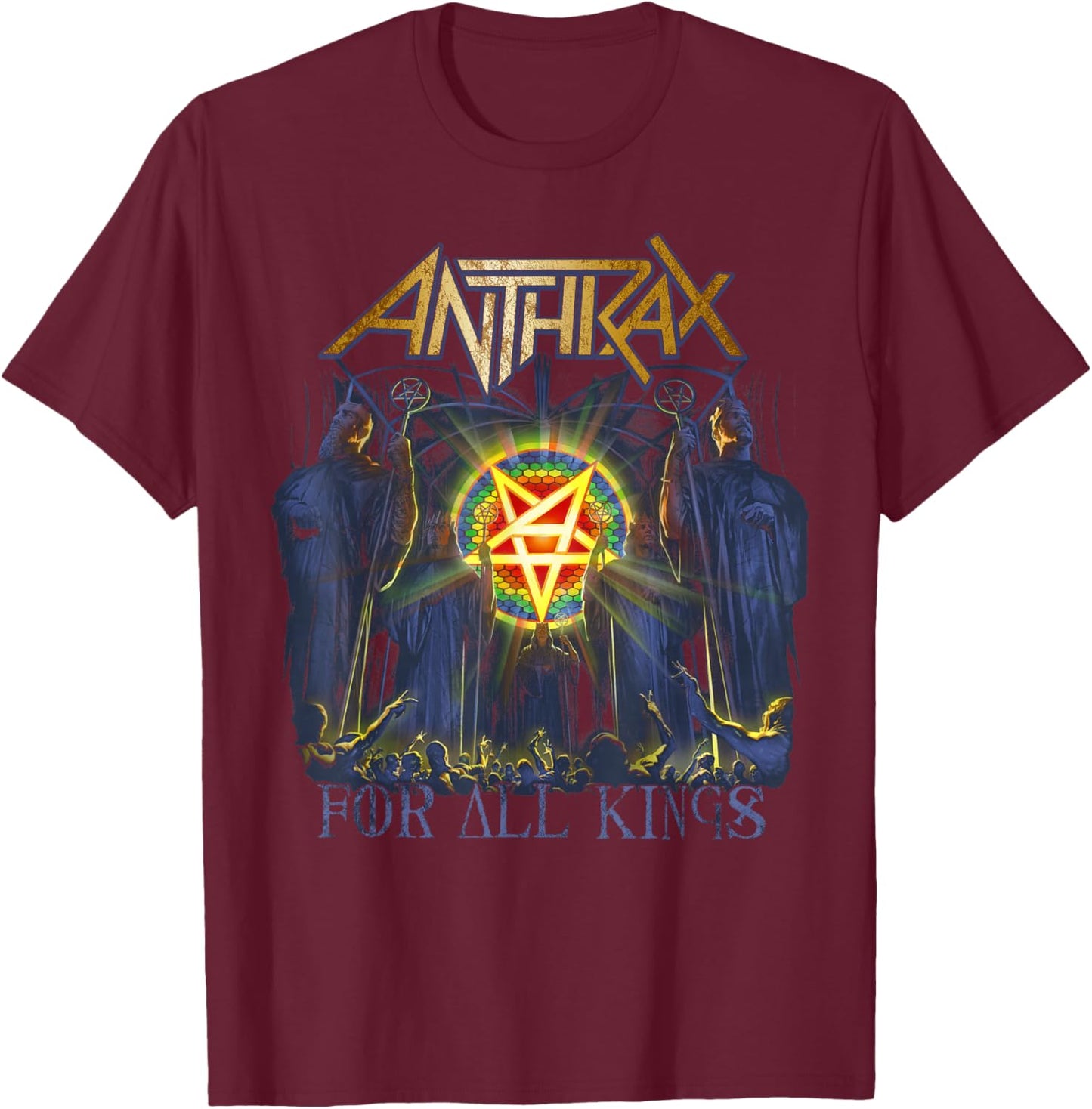 Anthrax - For All Kings T-Shirt - T-Shirt | Maroon