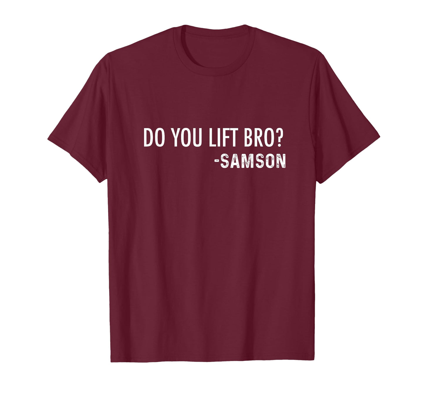 Do You Lift Bro? -Samson | Funny Christian Bible Joke T-Shirt
