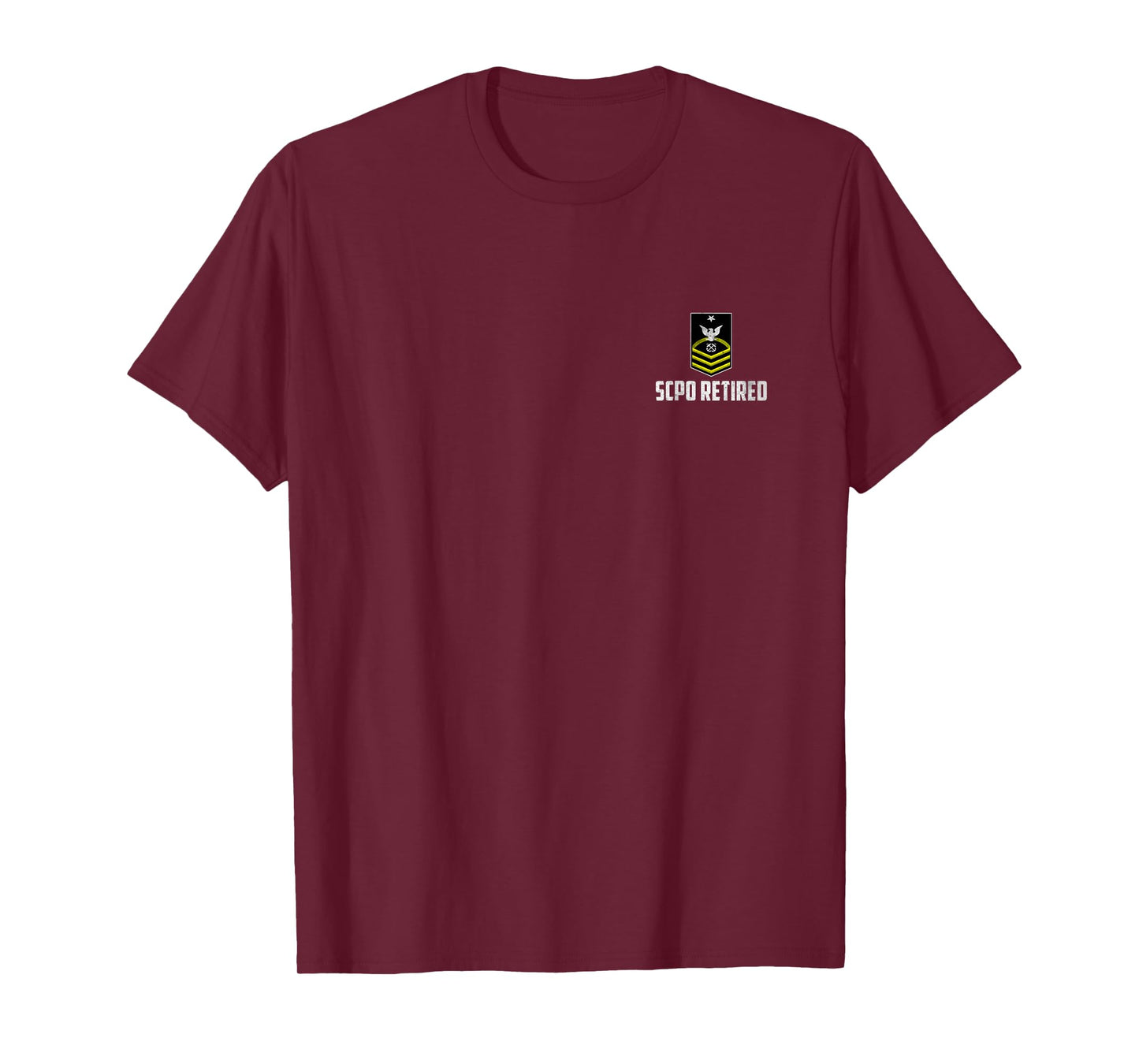 Retired E-8 Senior Chief Petty Officer SCPO Rank Logo Papa T-Shirt
