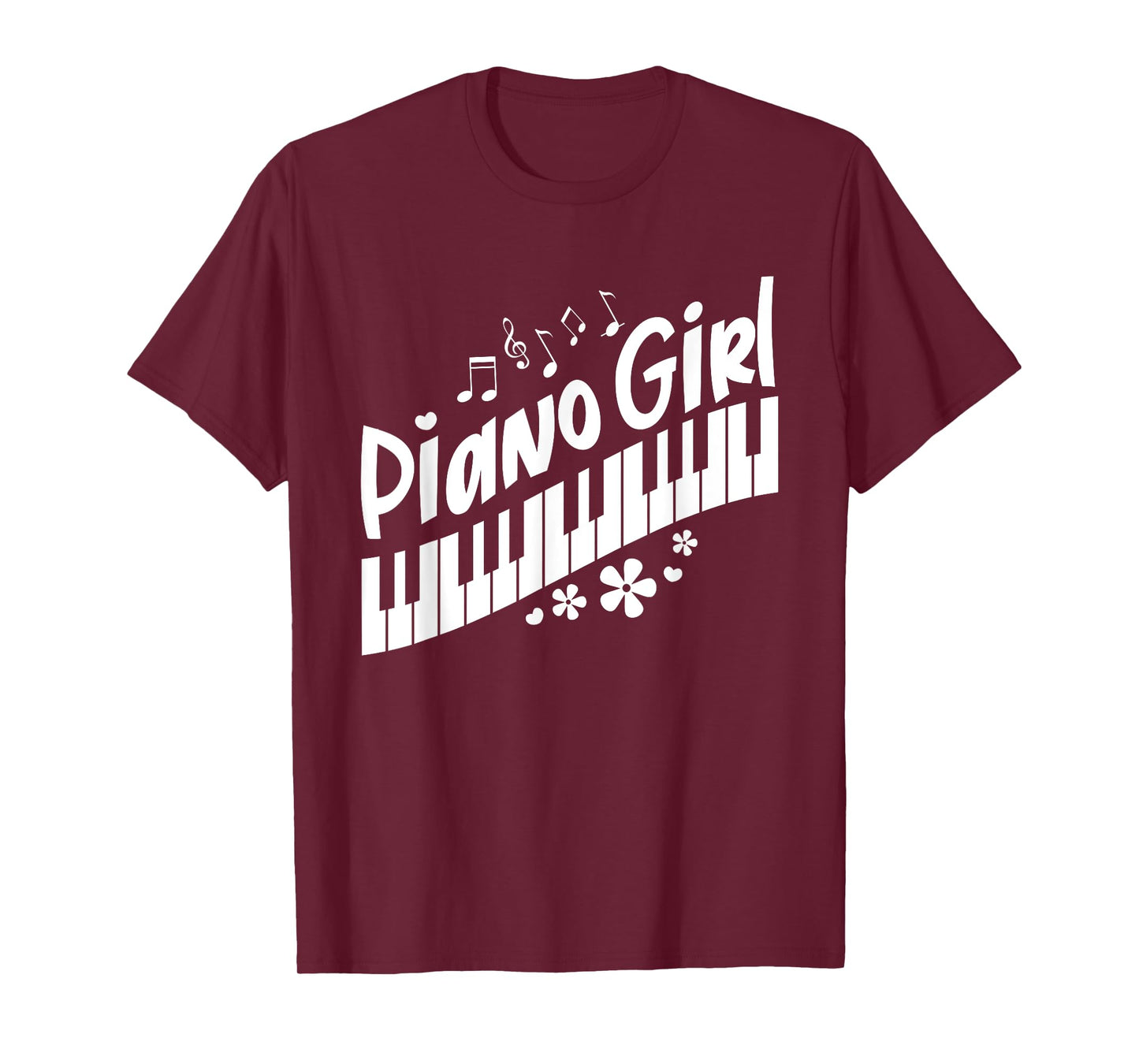 Piano Girl Funny Pianist Music Keyboardist Musician Outfit T-Shirt
