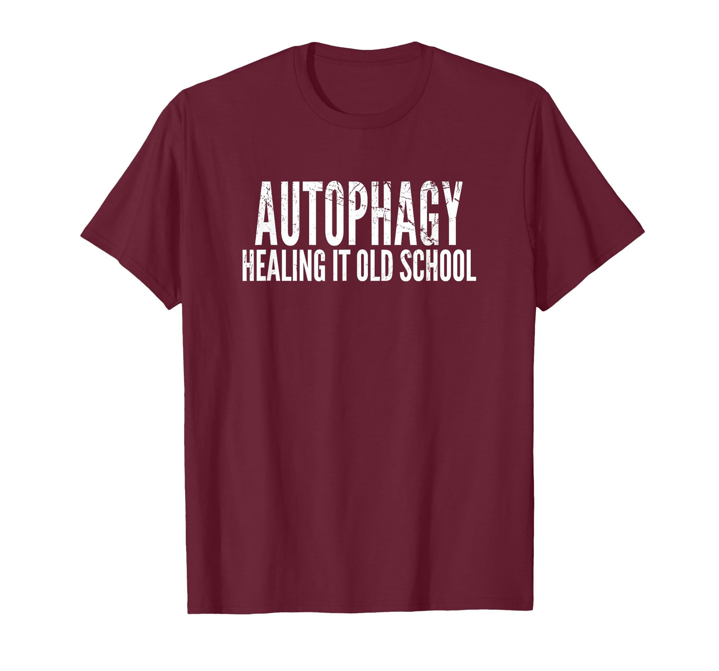 Autophagy Healing It Old School IF Fasting Natural Health T-Shirt