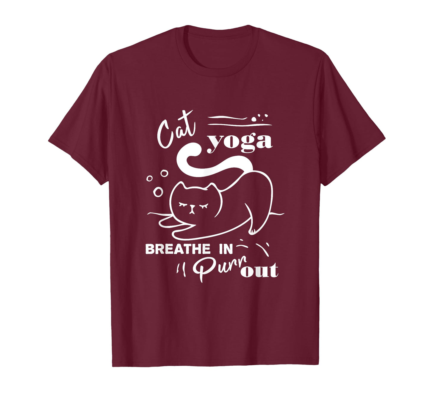 Cat Yoga Shirt Breathe In Purr Out T-Shirt