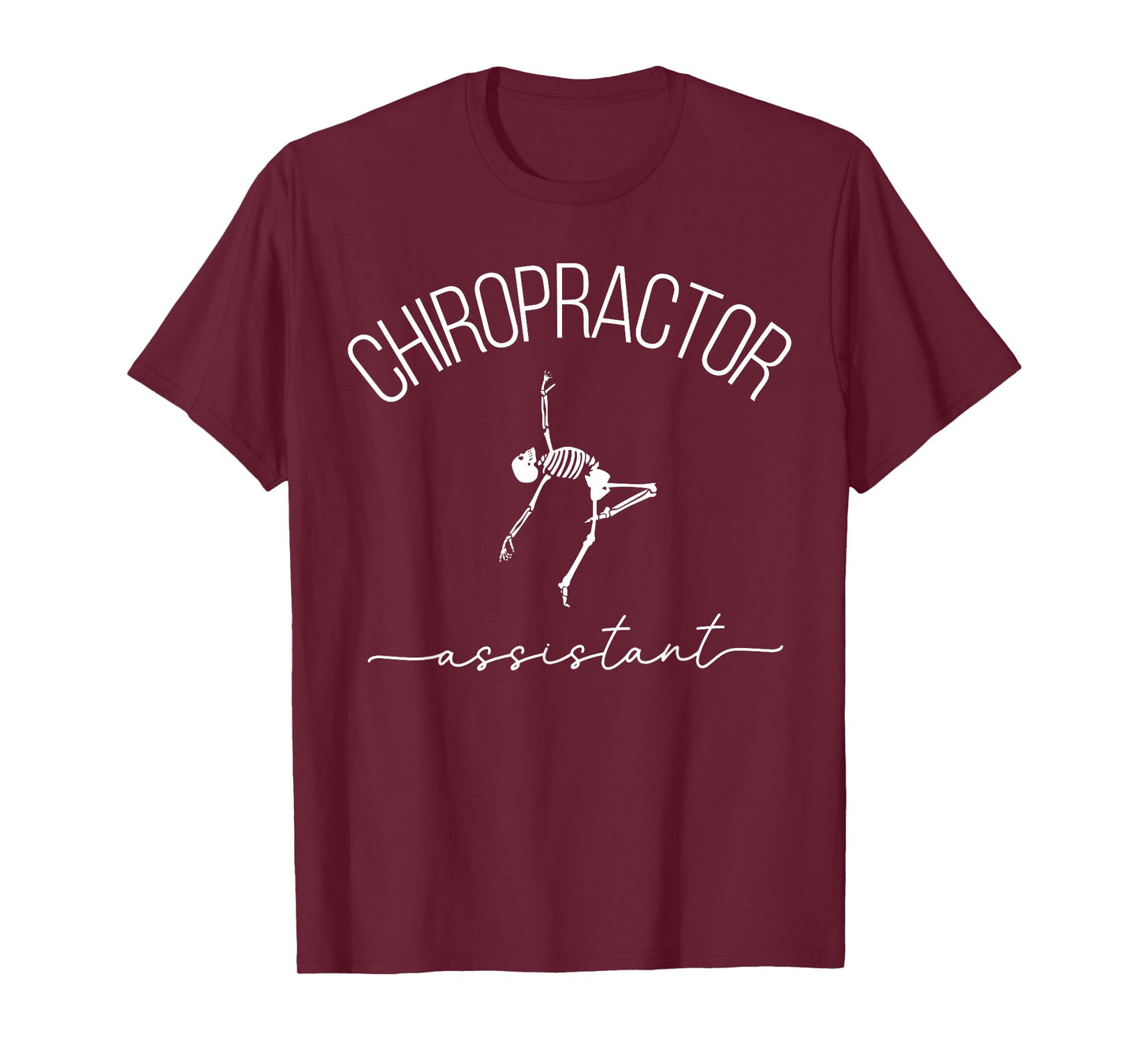 Chiropractor Assistant Dancing Skeleton Chiropractic Chiro T-Shirt