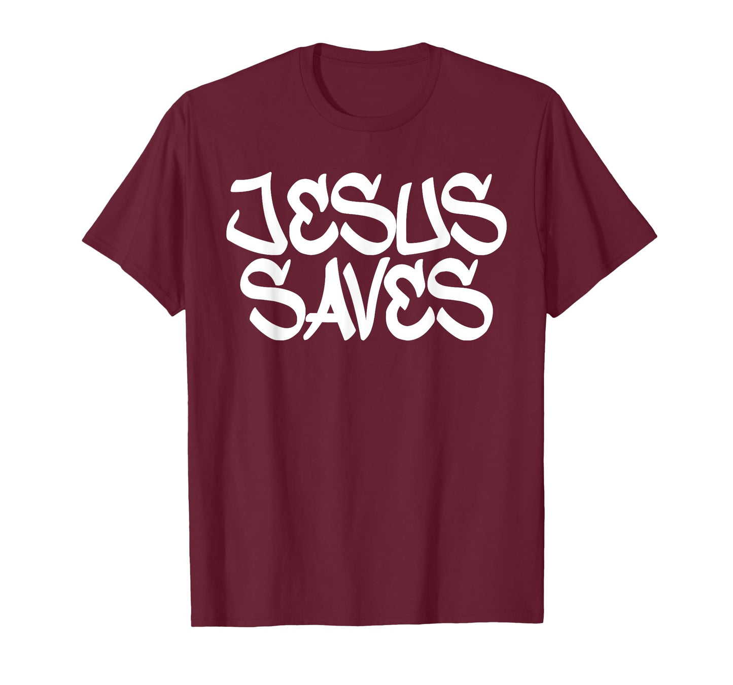 Jesus Saves Urban Youth Graffiti Style Modern Christian Swag T-Shirt