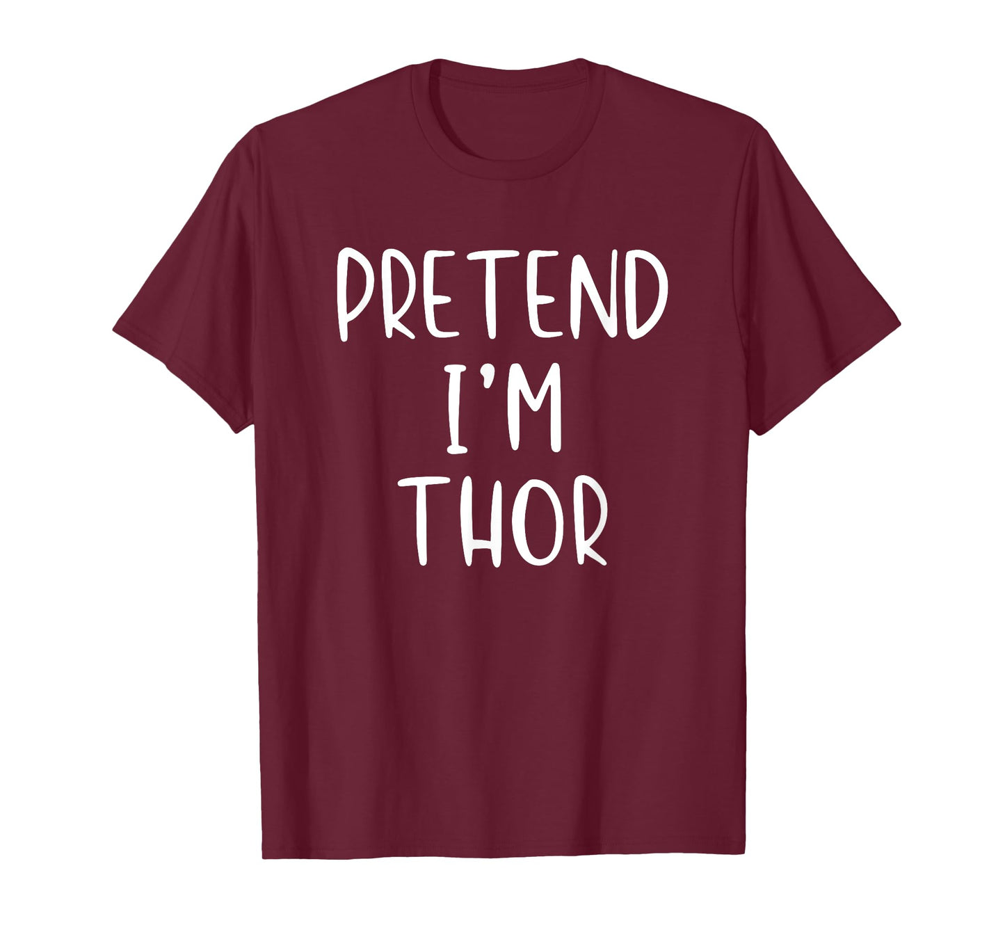 Pretend Thor Costume Halloween Nordic Norse Mythology T-Shirt