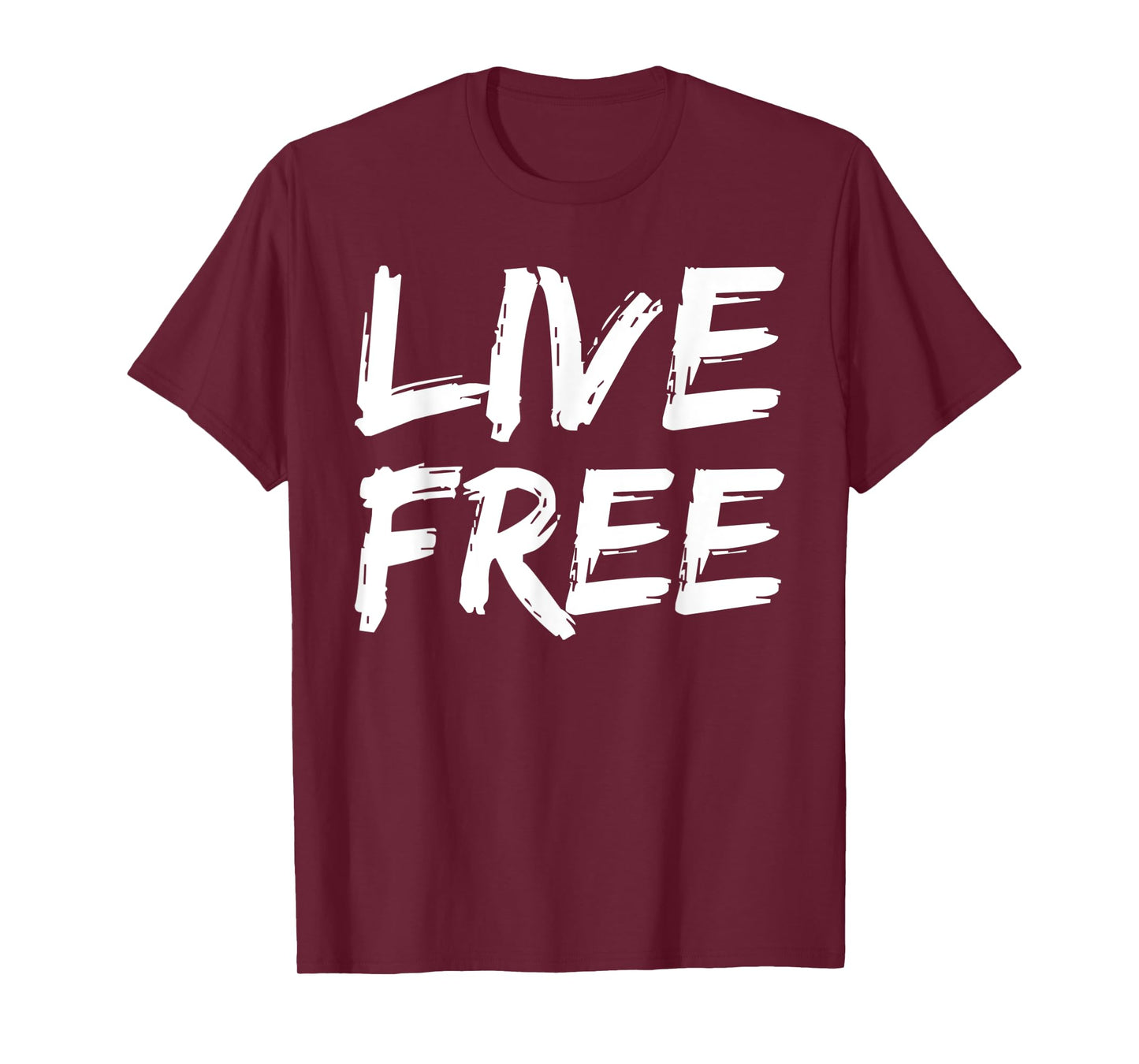 Christian Quote for Men Freedom in Christ Saying Live Free T-Shirt