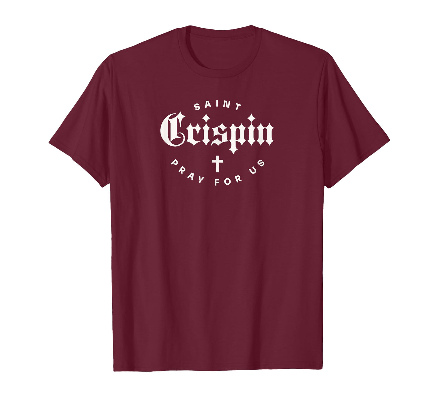 St Crispin Catholic Confirmation Saint Minimalist Cobblers T-Shirt