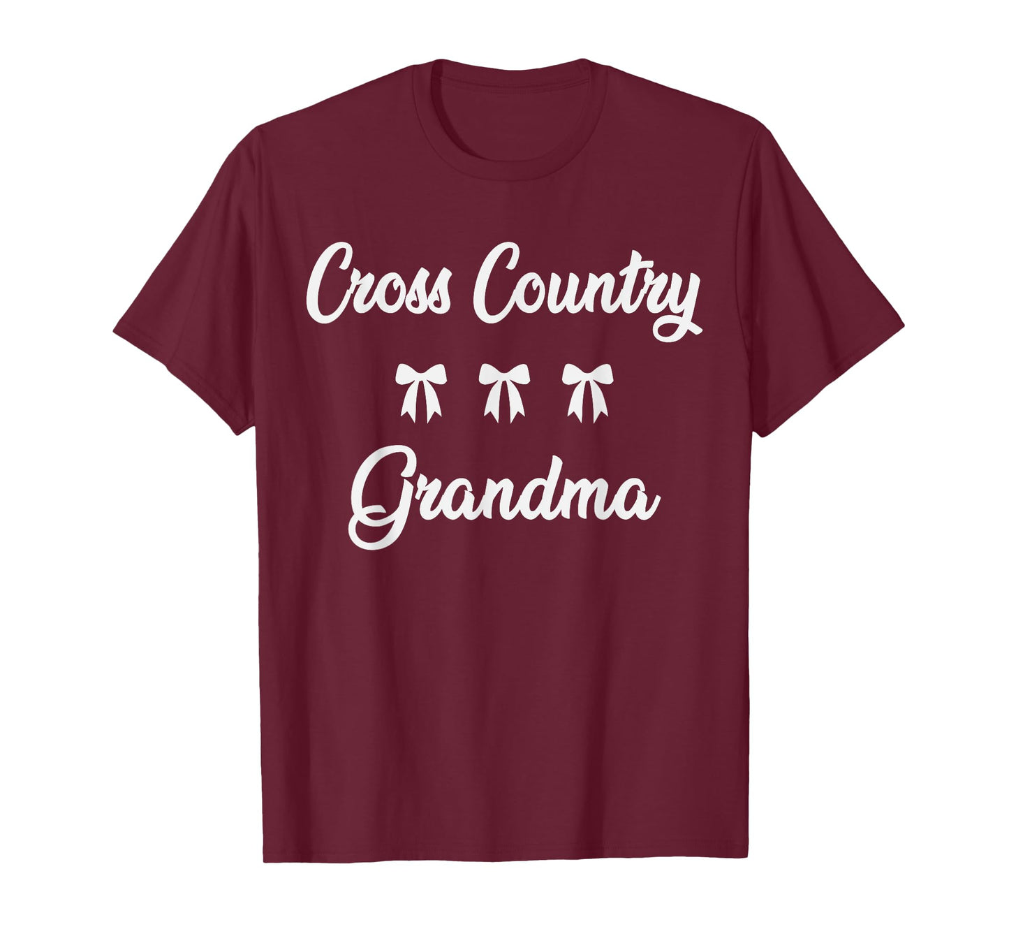 Cross Country Grandma Funny Running XC Stylish Nana Game Day T-Shirt