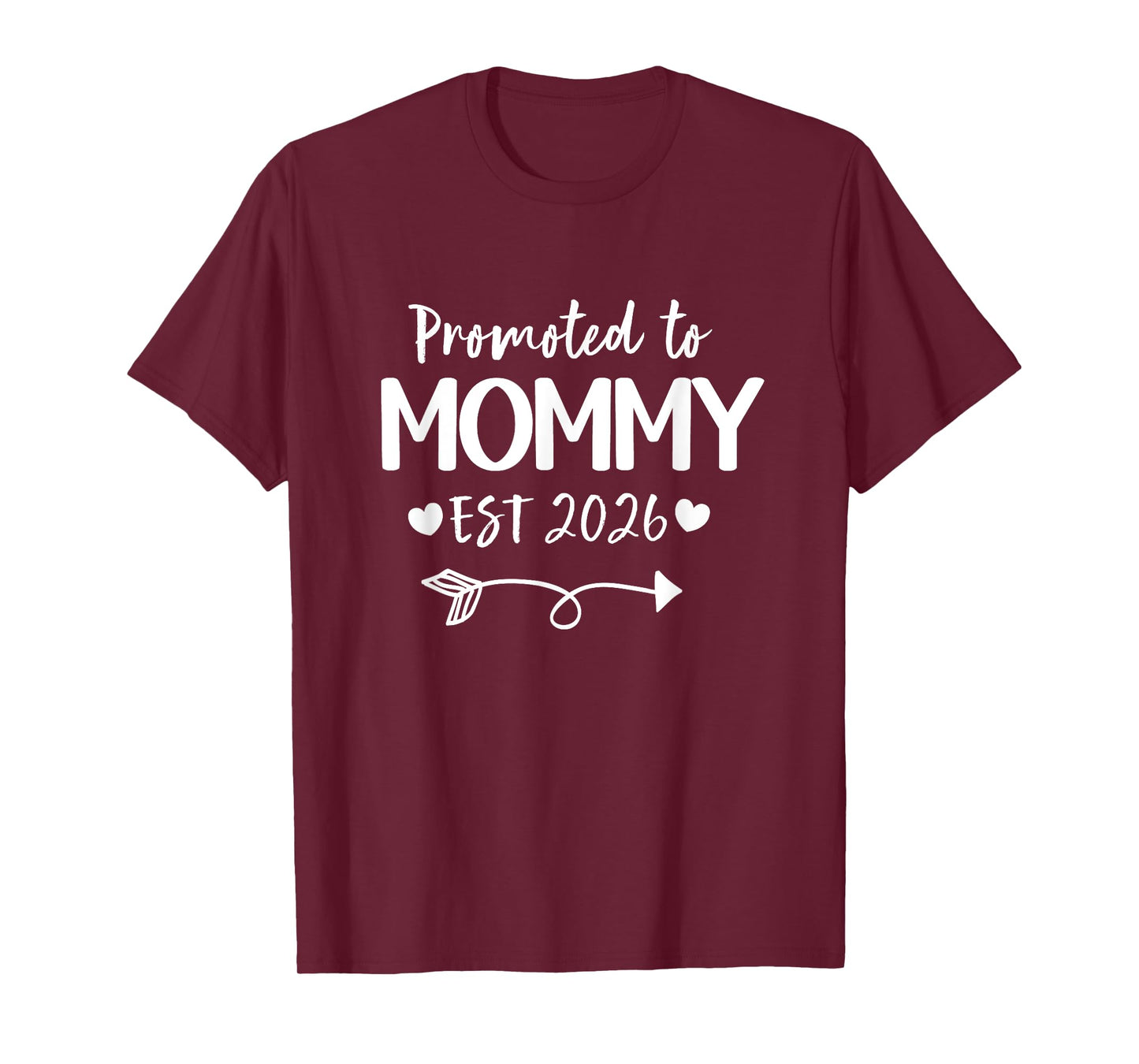 Promoted To Mommy 2026 New Mommy Daddy Announcement T-Shirt