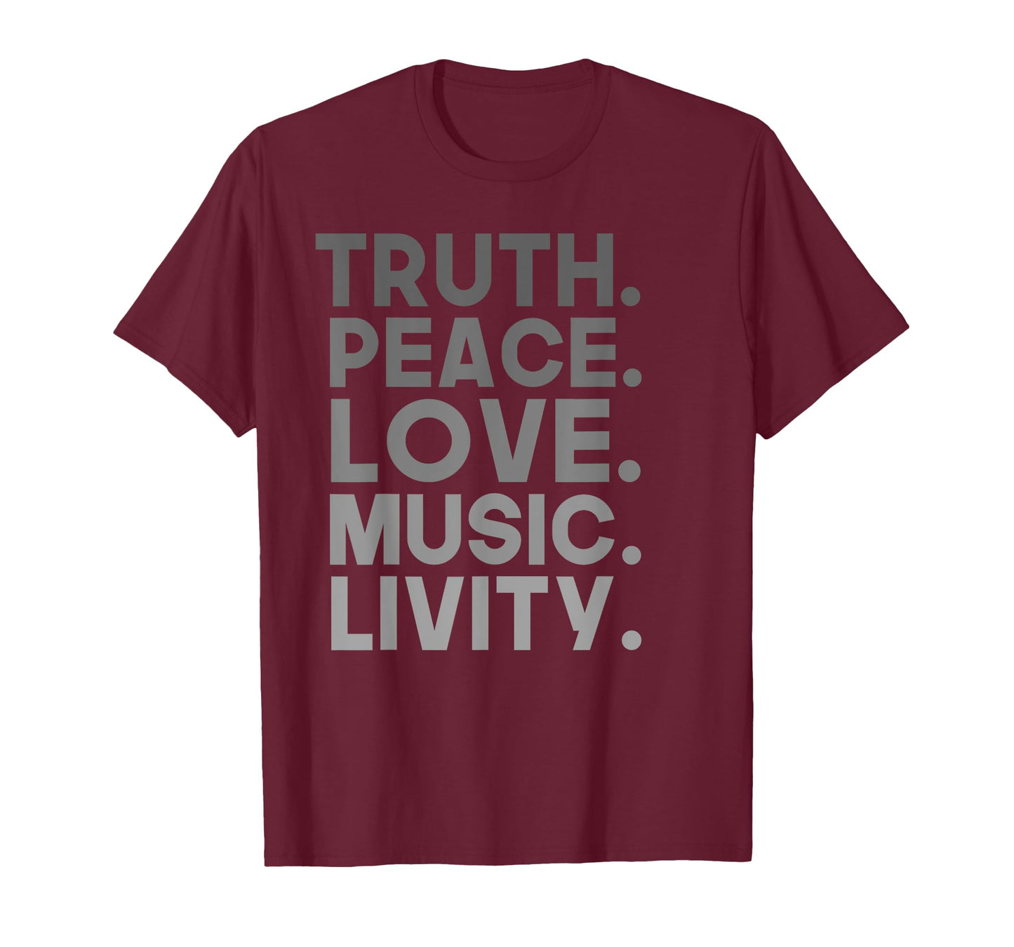 Truth Peace Love Music Livity Reggae Rasta T-shirt T-Shirt