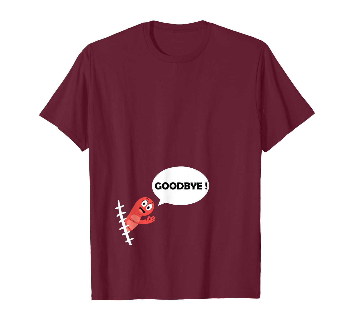 Appendix Suegery Funny Appendix Bye T-Shirt