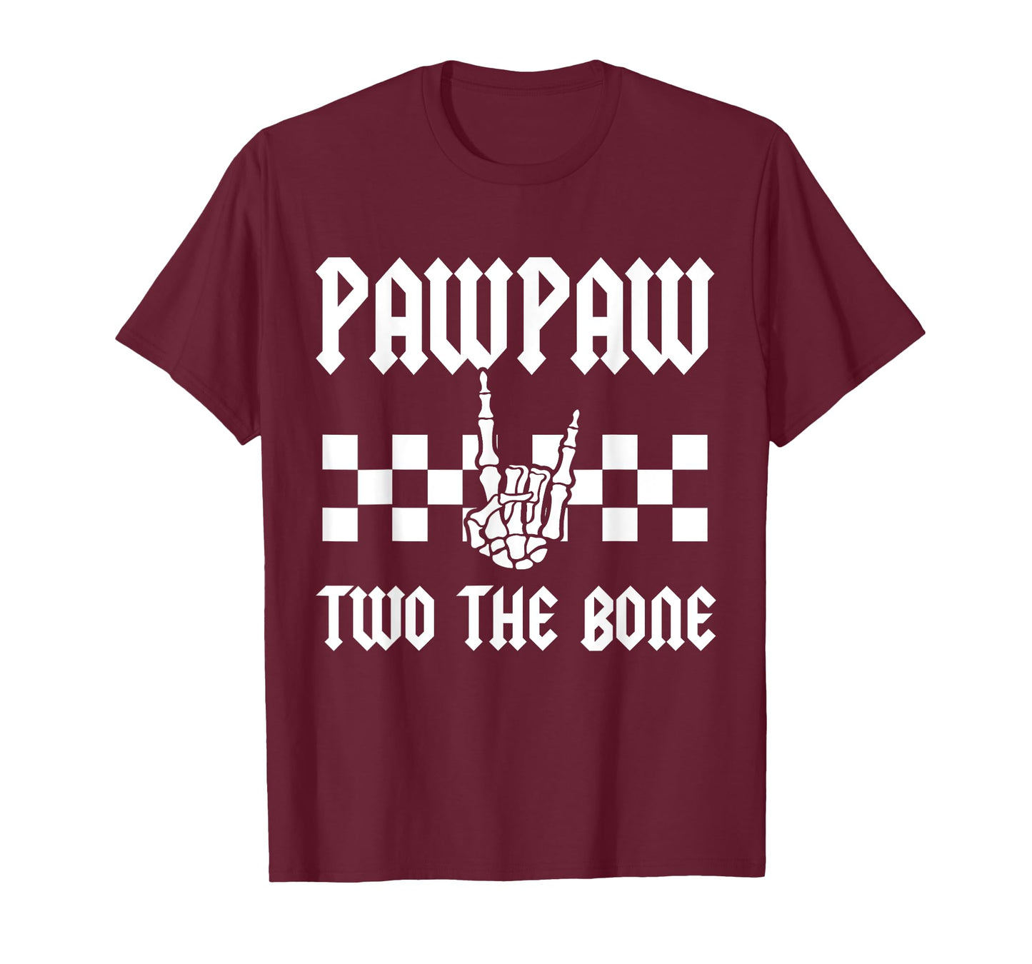 Pawpaw Two The Bone Skeleton Hand 2nd Birthday Boy Girl T-Shirt
