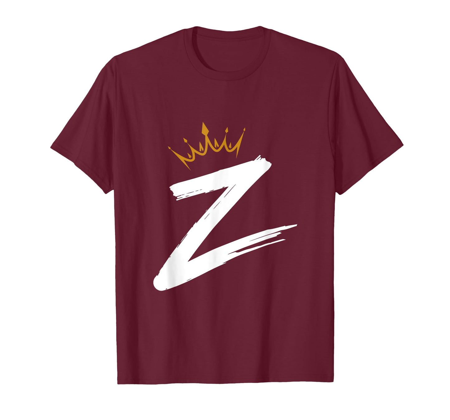 Queen King Letter Z - Favorite Letter With Crown Alphabet T-Shirt