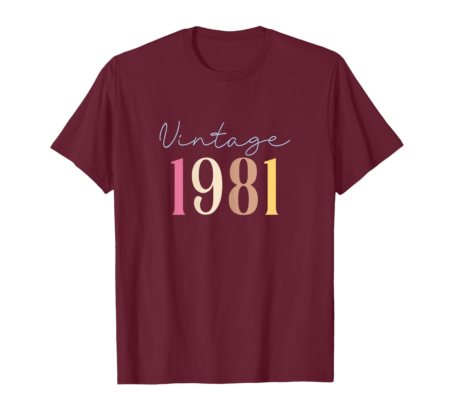 44 Years Old Vintage 1981 44th Birthday For Women T-Shirt