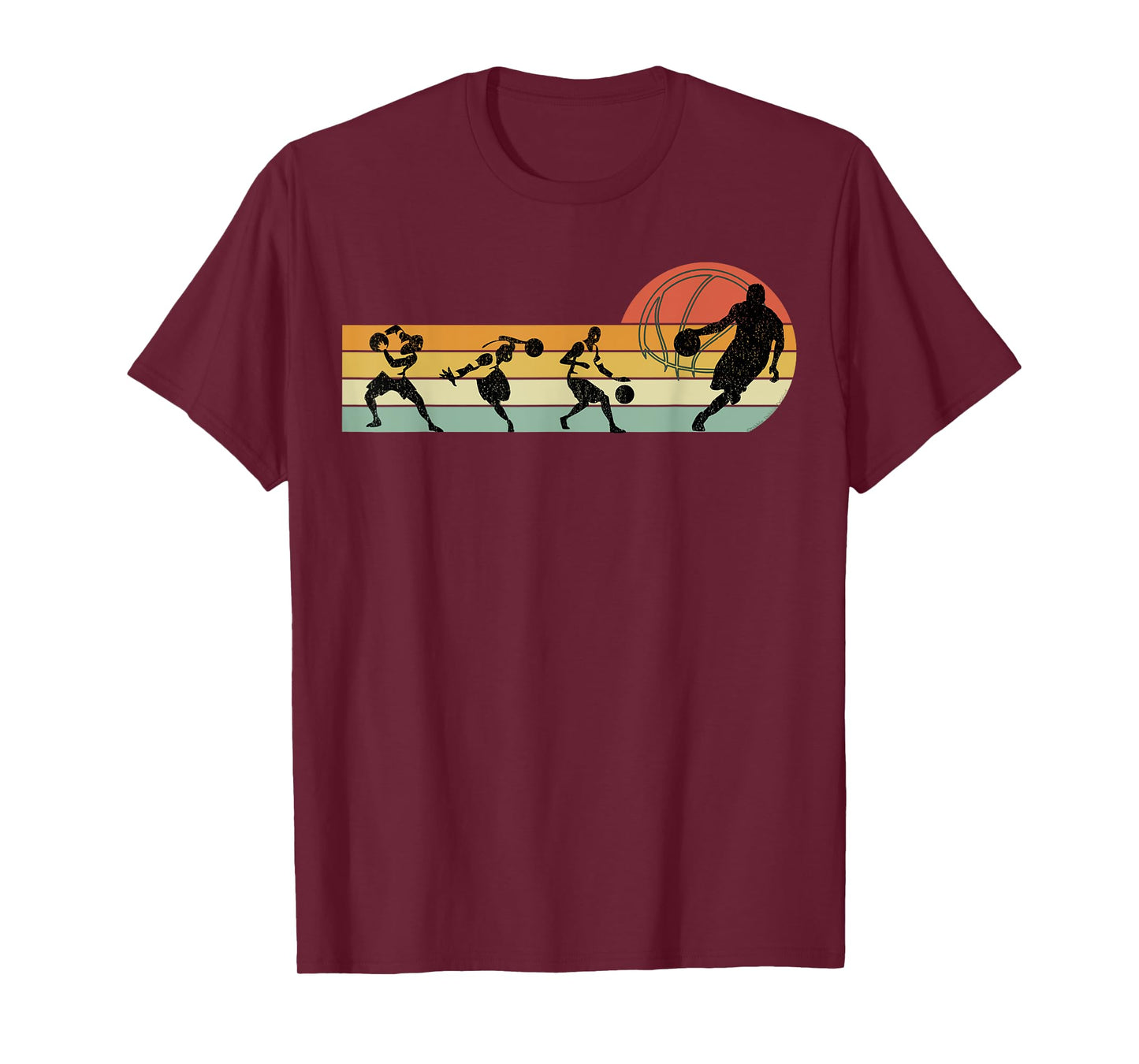 Cool Retro Basketball Player - Basketball T-Shirt