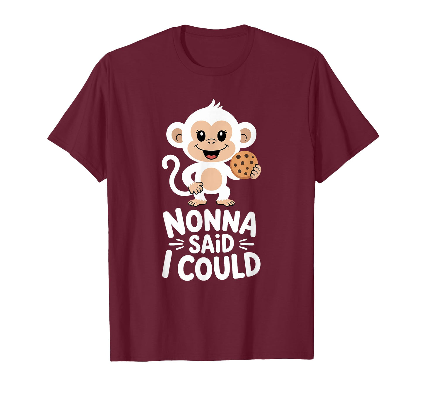 Funny Nonna Said I Could Sweet Monkey Toddler Grandma T-Shirt