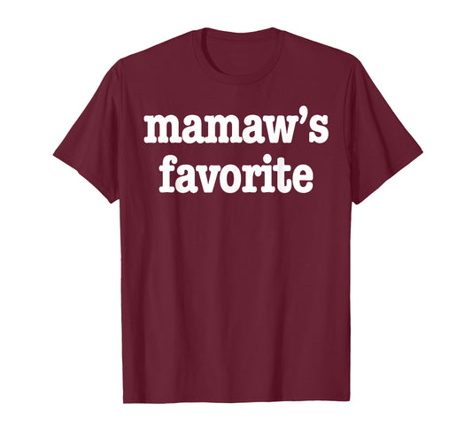 Mamaw's Favorite Funny Trendy Mother's Day Saying Boy Girl T-Shirt