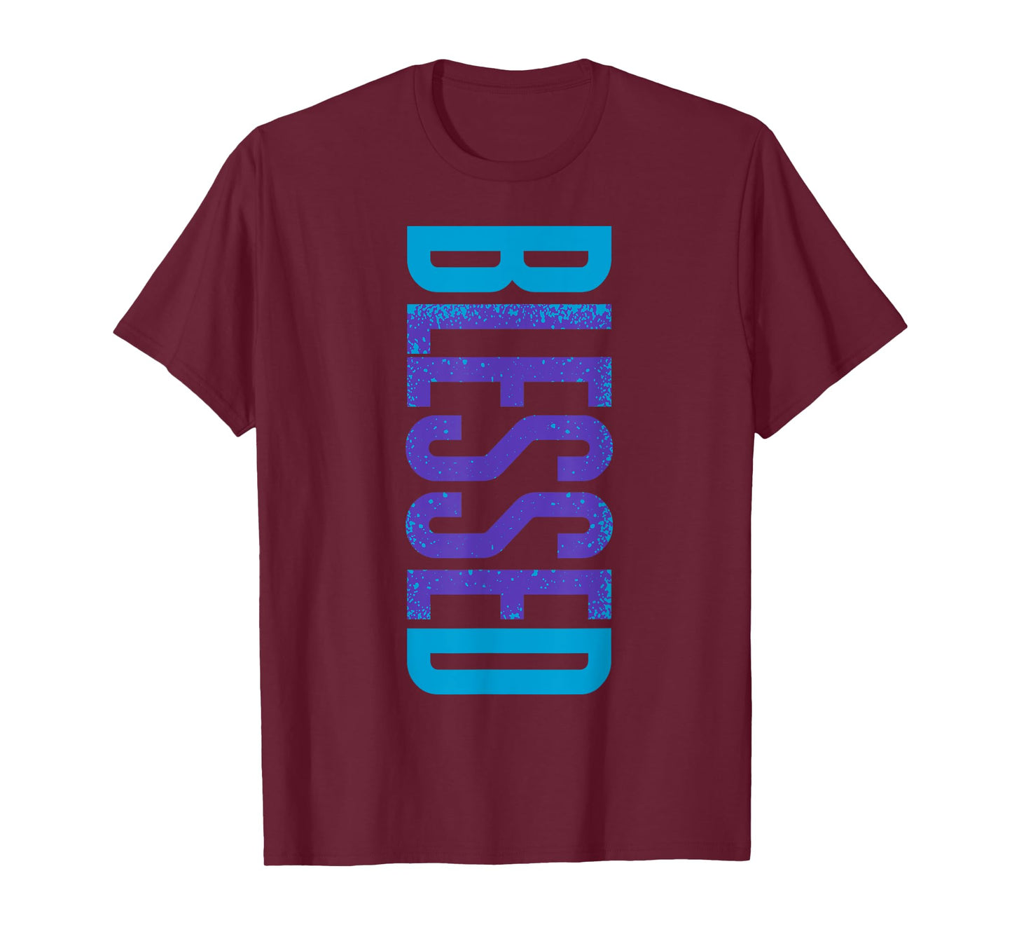 Blessed Streetwear Tee Purple Color Aqua Matching Outfit T-Shirt