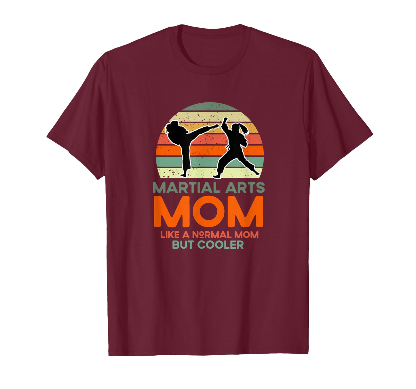 Martial Arts Mom Vintage Retro Apparel For Mothers T-Shirt