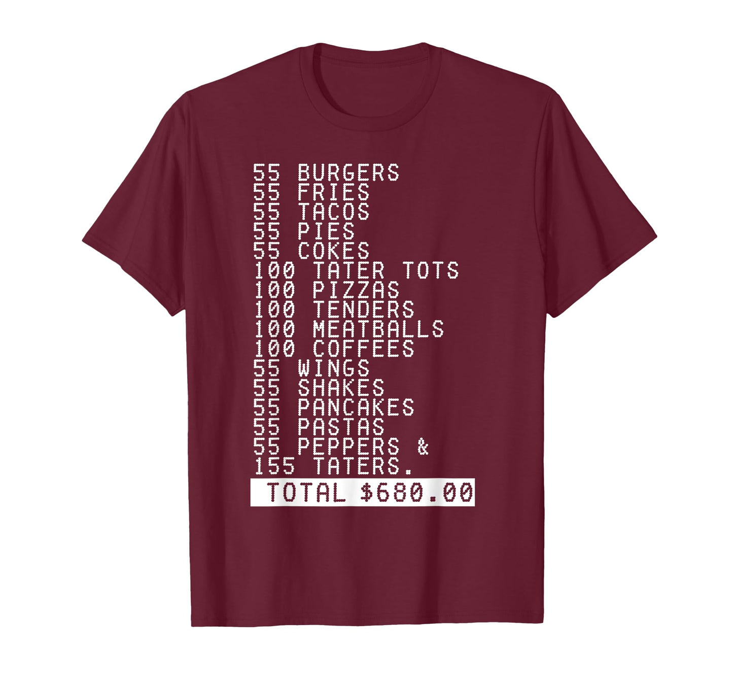 55 Burgers 55 Fries I Think You Should Leave Funny T-Shirt