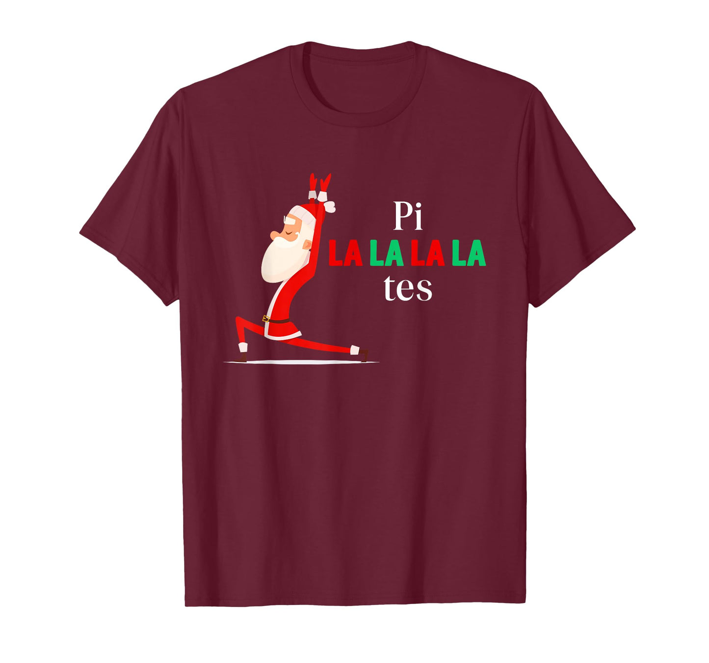 Pi La La La La Tes Pilates Christmas Song Jingle Bell T-Shirt