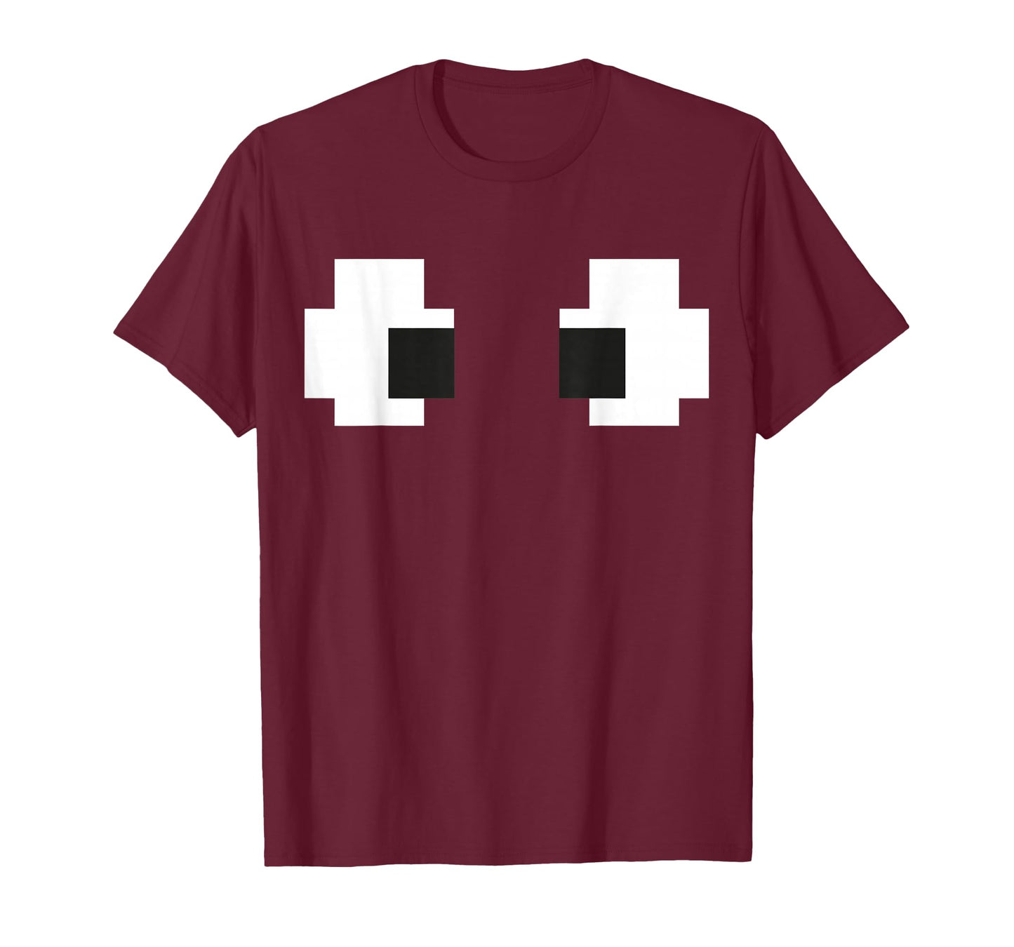 Retro Arcade Game Ghost Eyes Halloween Group Costume T-Shirt