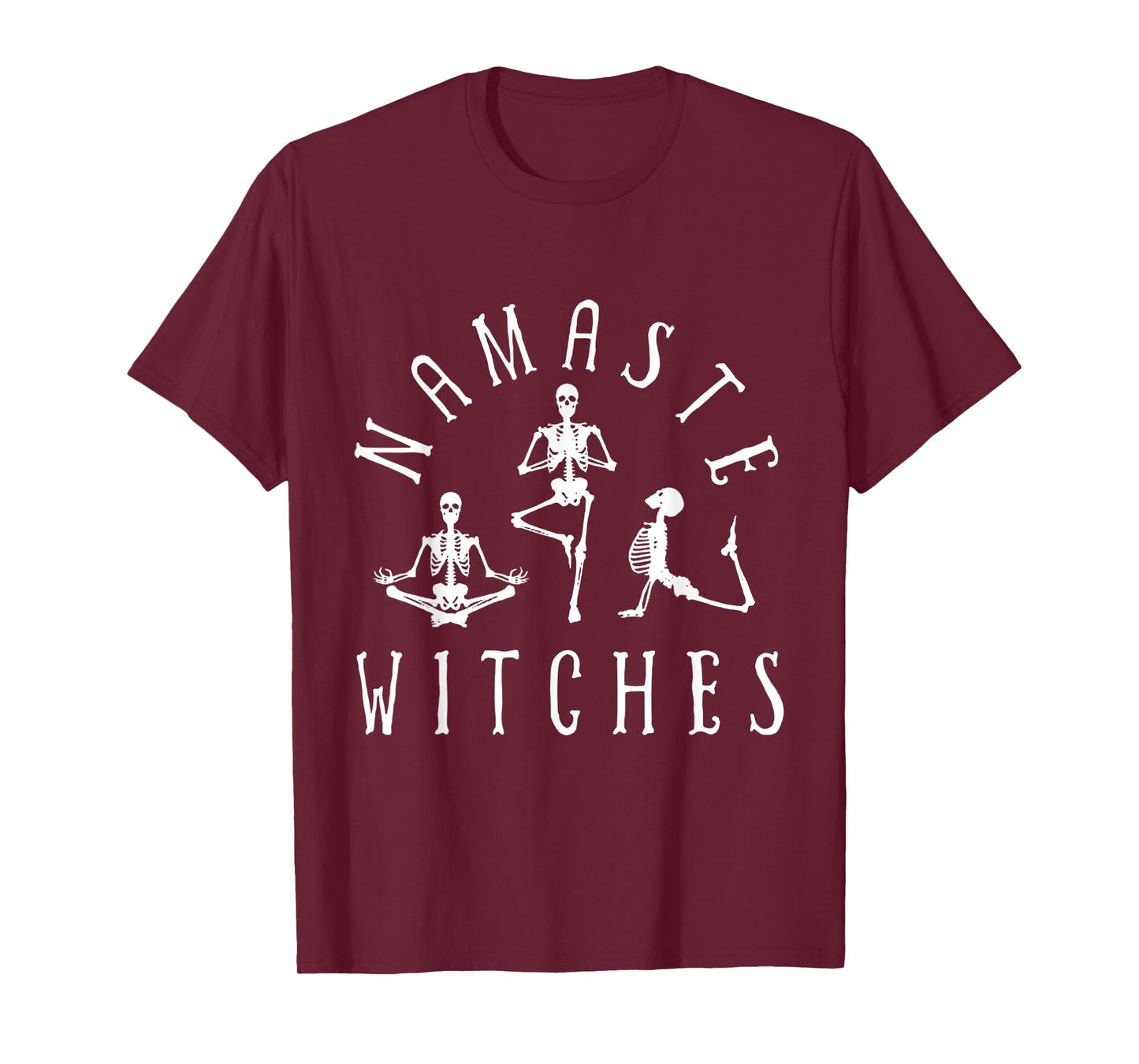 Namaste Witches Skeleton Yoga Funny Halloween T-Shirt