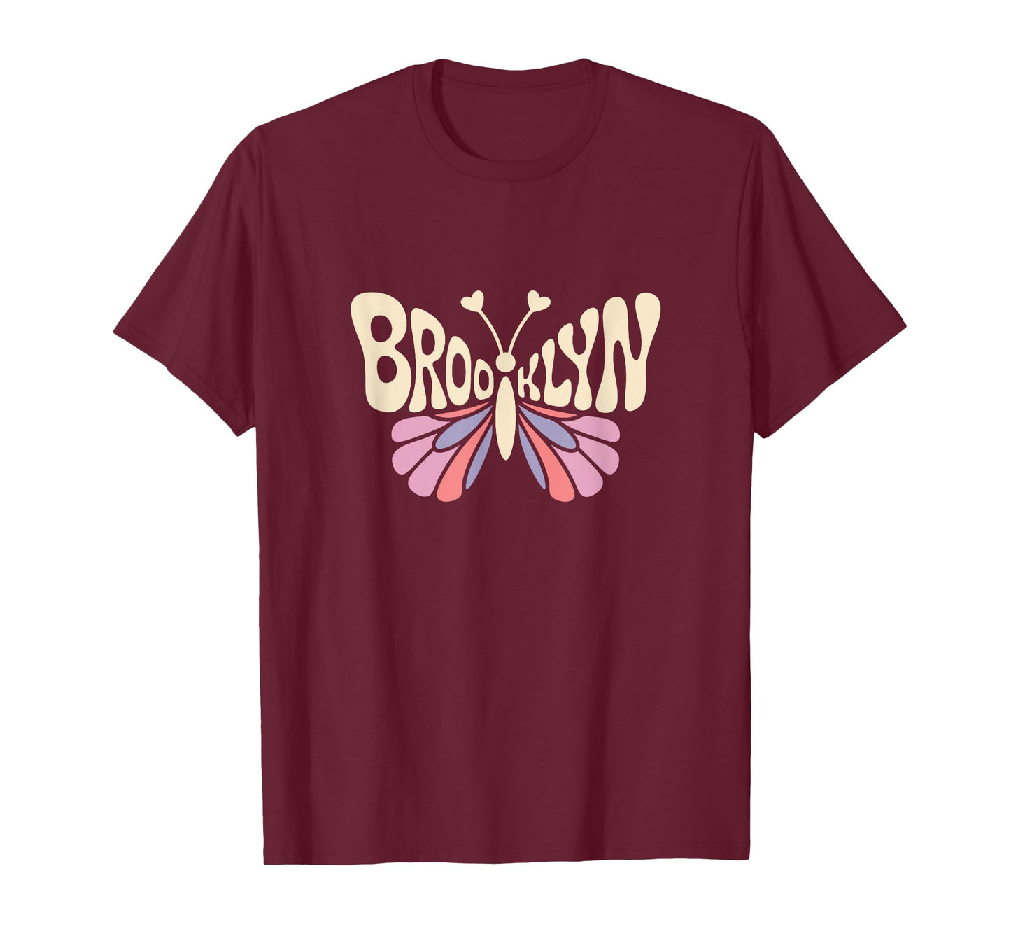 Brooklyn Butterfly - Personalized Cute Name Word Art T-Shirt