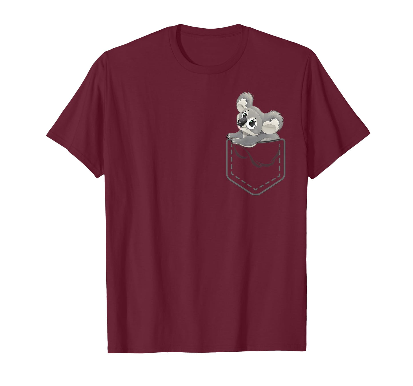 Cute Cartoon Koala Pocket Funny Gift From Australia T-Shirt