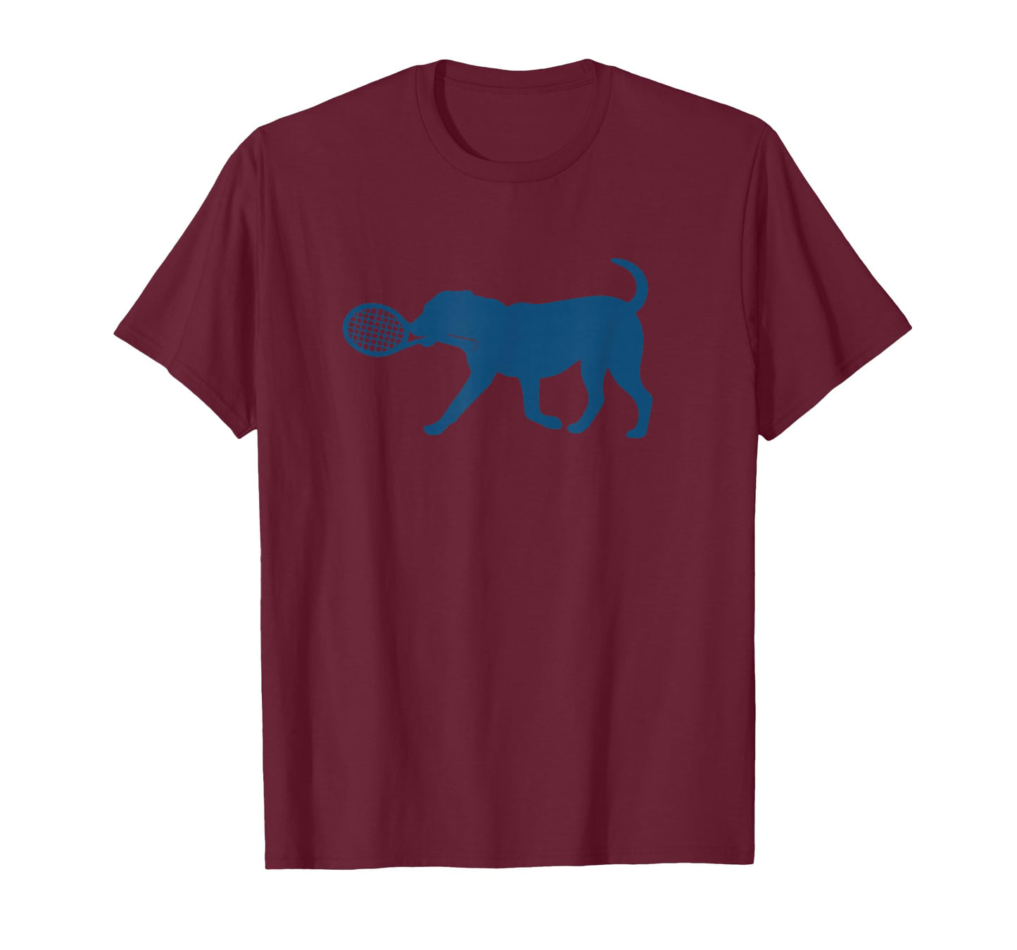 Tennis Dog Tee Silhouette Funny Sports Lovers Kids Boys Girl T-Shirt