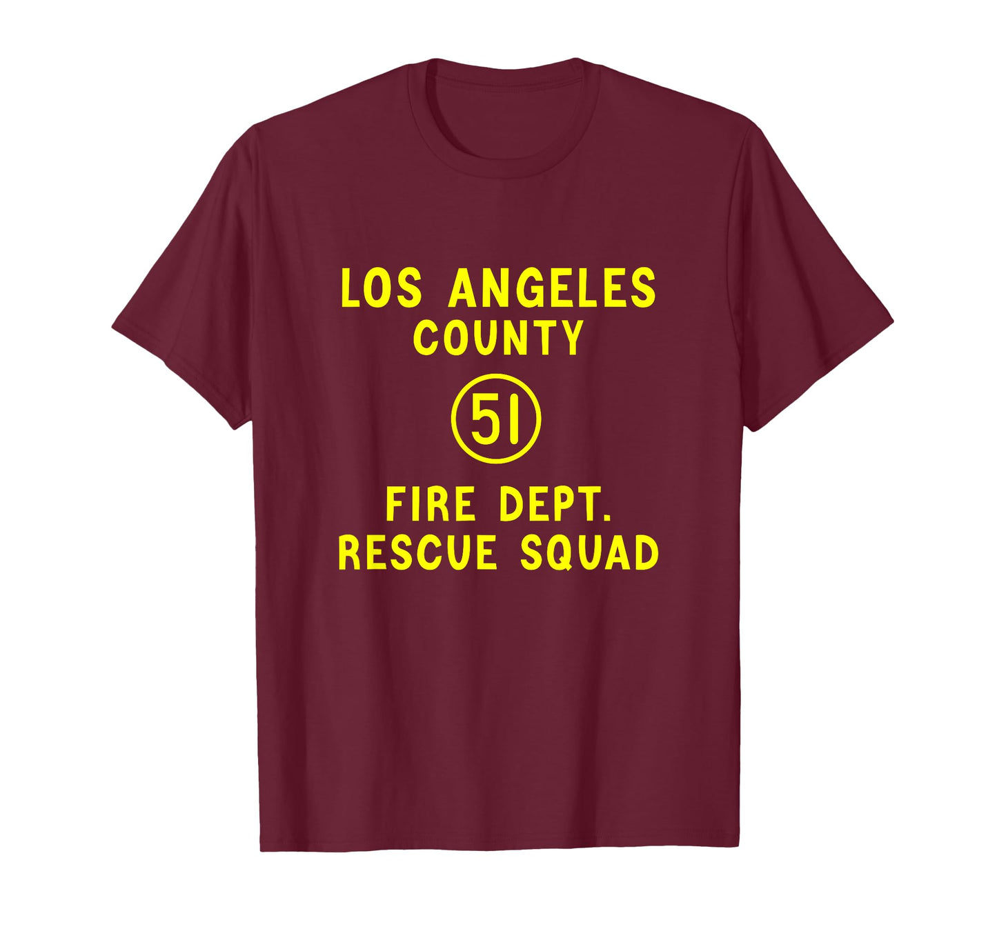 Truck Side 51 Emergency Squad Logo Essential Emergency 51 T-Shirt