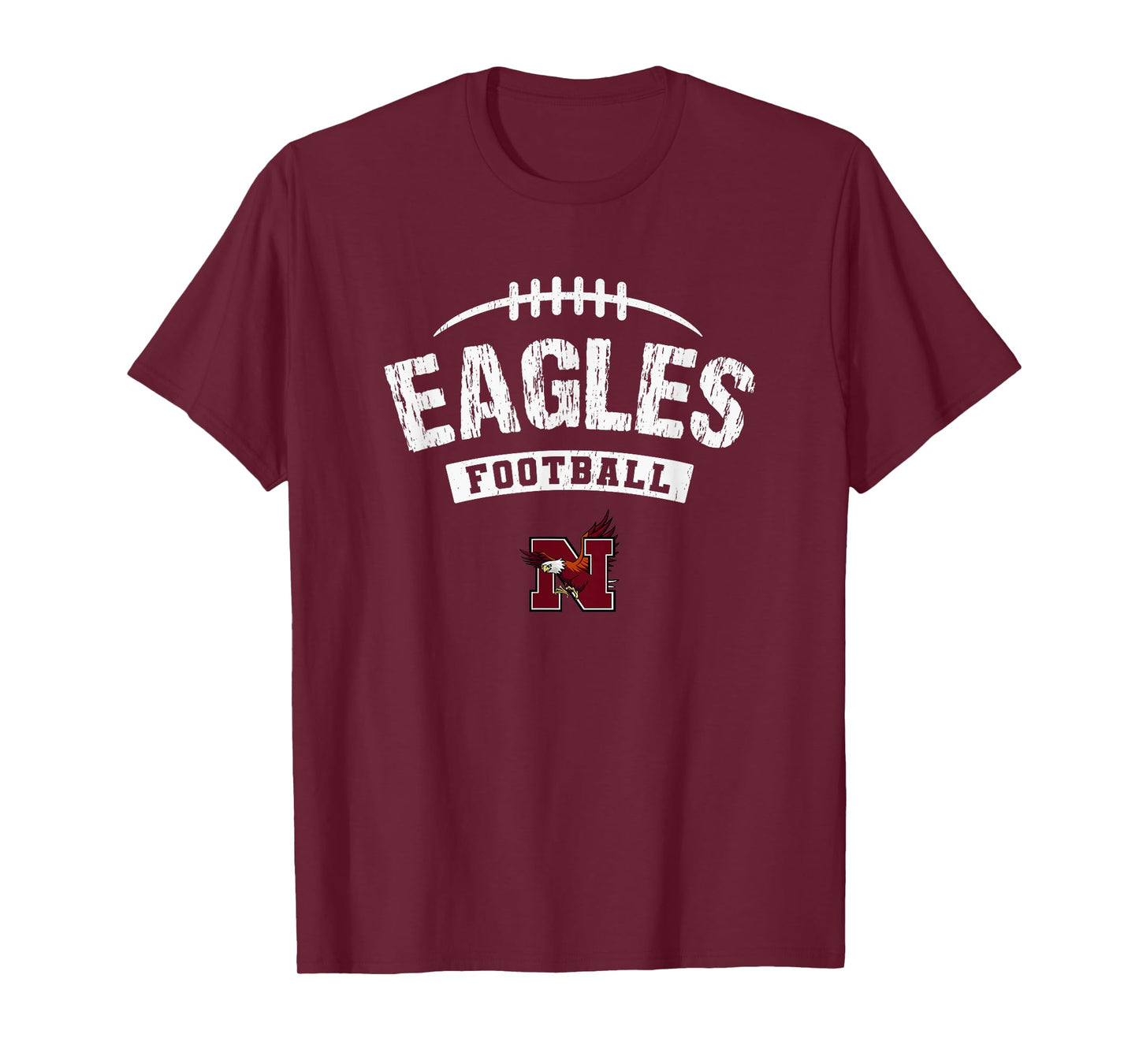 Niceville Eagles Logo Football Distressed HS T-Shirt