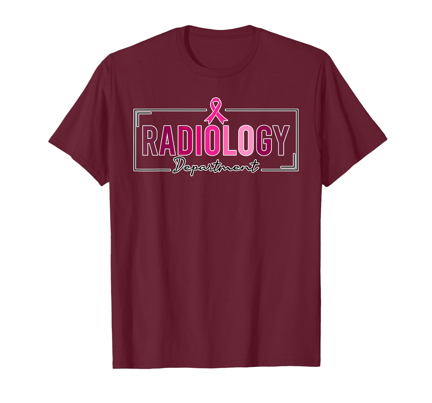 Radiology Department Rad Tech Breast Cancer Awareness T-Shirt