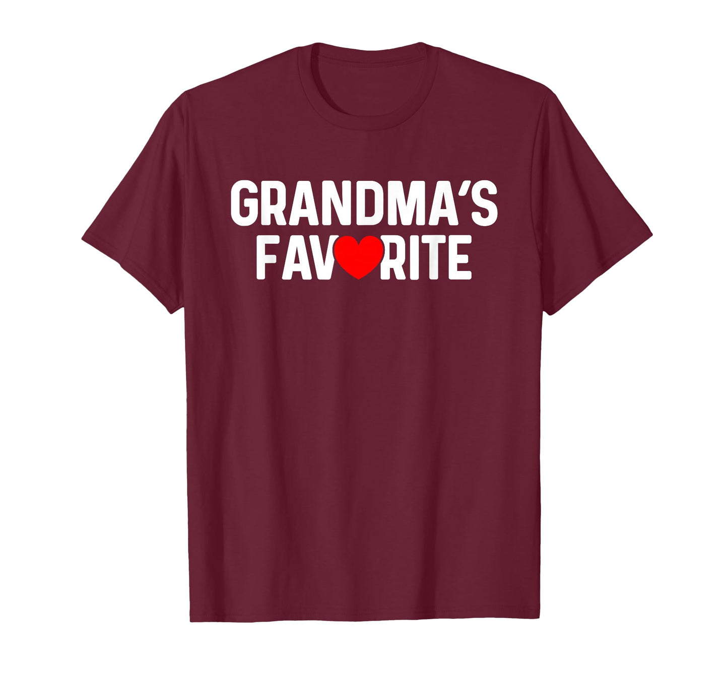 I'm Grandma's Favorite Grandchild Quote Baby Granddaughter T-Shirt