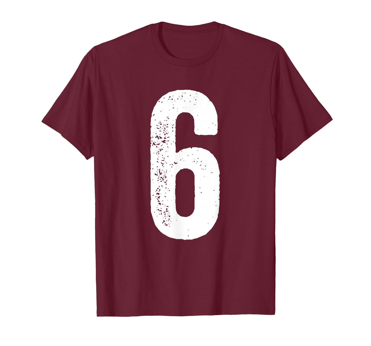 6th Birthday 6 Years Uniform Sports Team Jersey Number 6 T-Shirt