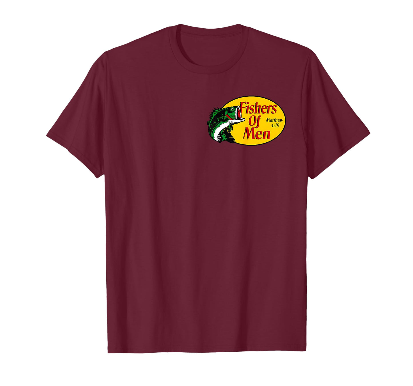 Fishers of Men Matthew 4:19 Christian Fishing Bible Verse T-Shirt