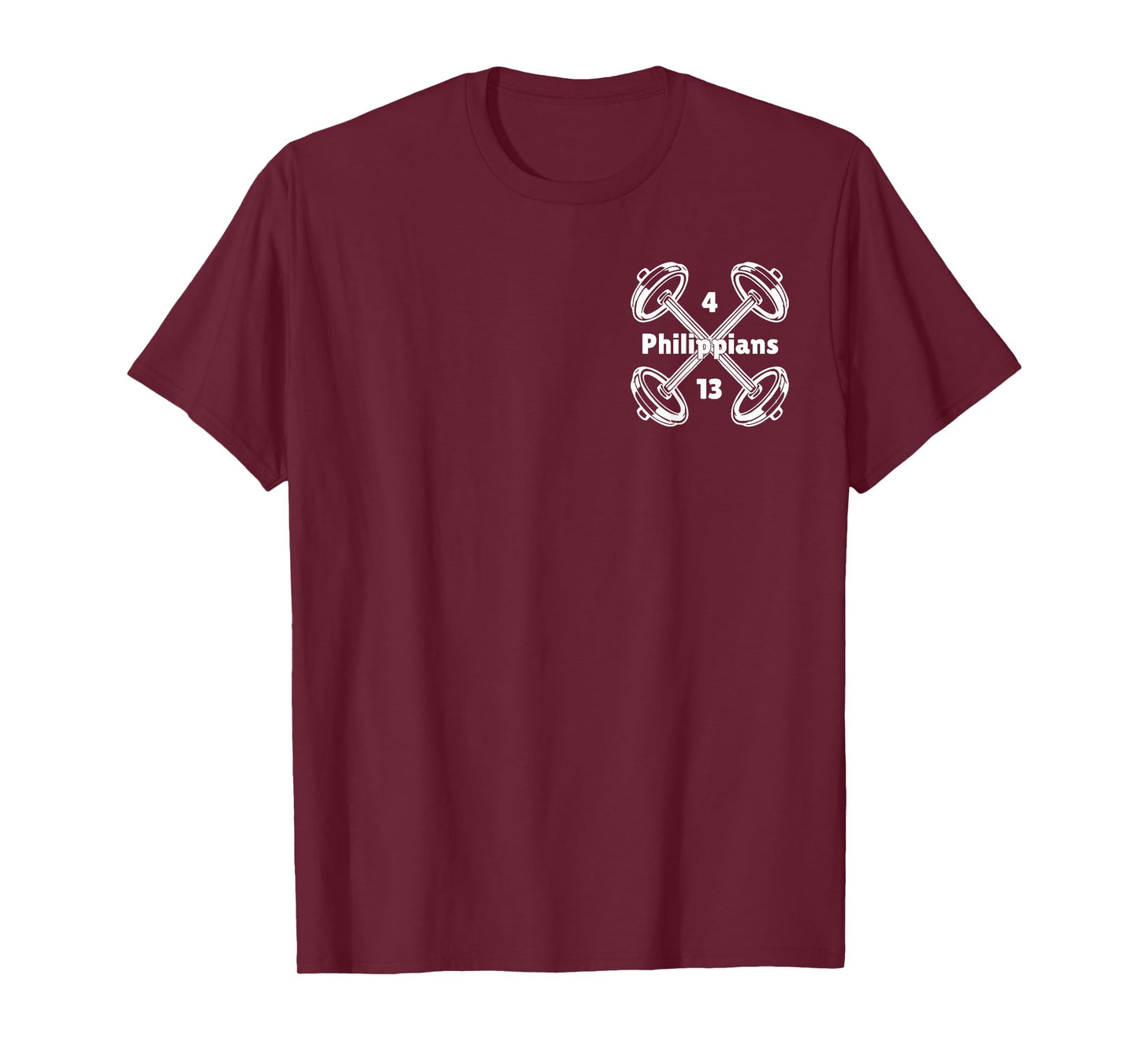 My Strength Christian Men Bible Gym Weightlifting 2 Sides T-Shirt