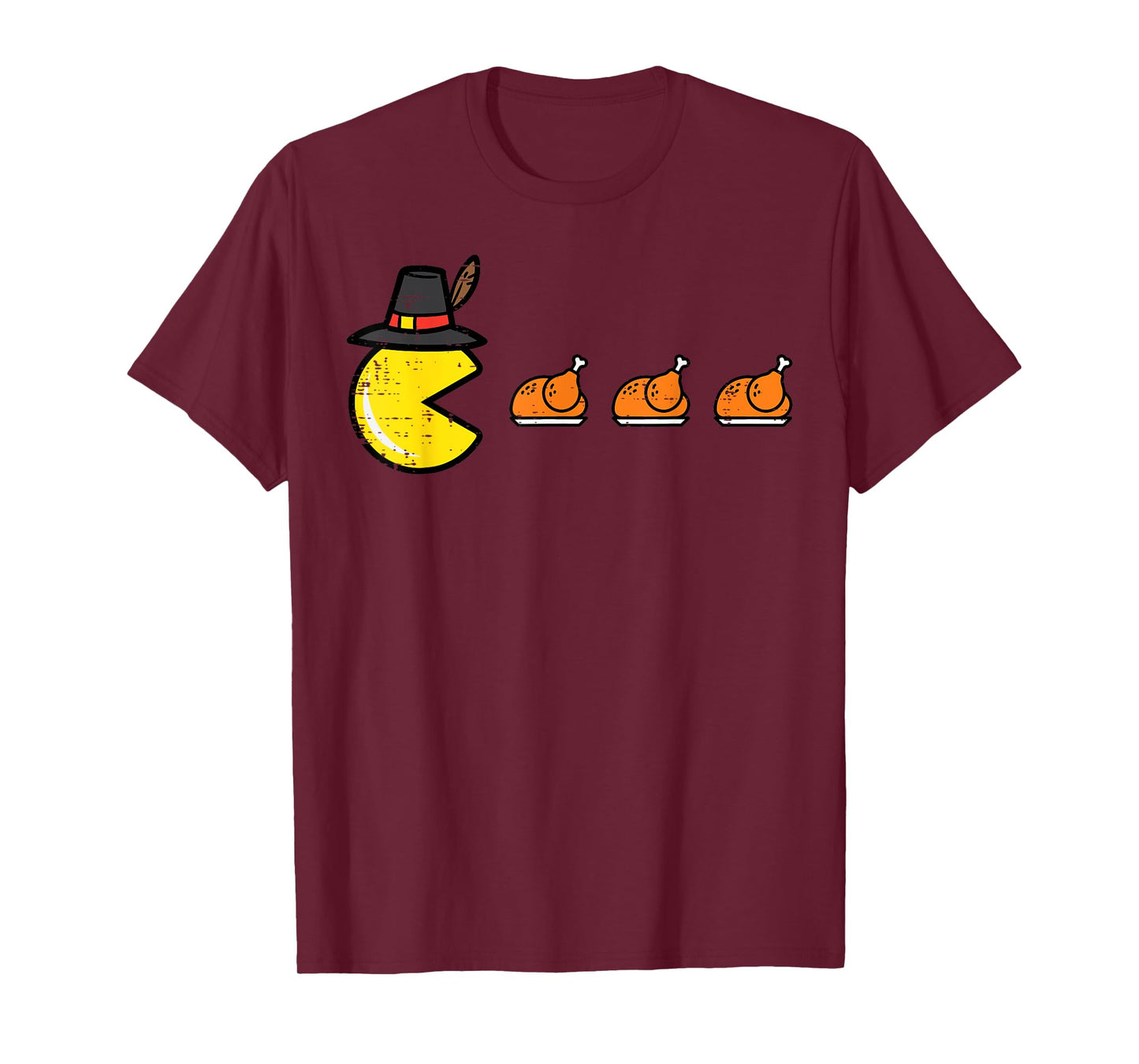 Thanksgiving Video Game Eating Turkey Gamer Men Women Kids T-Shirt