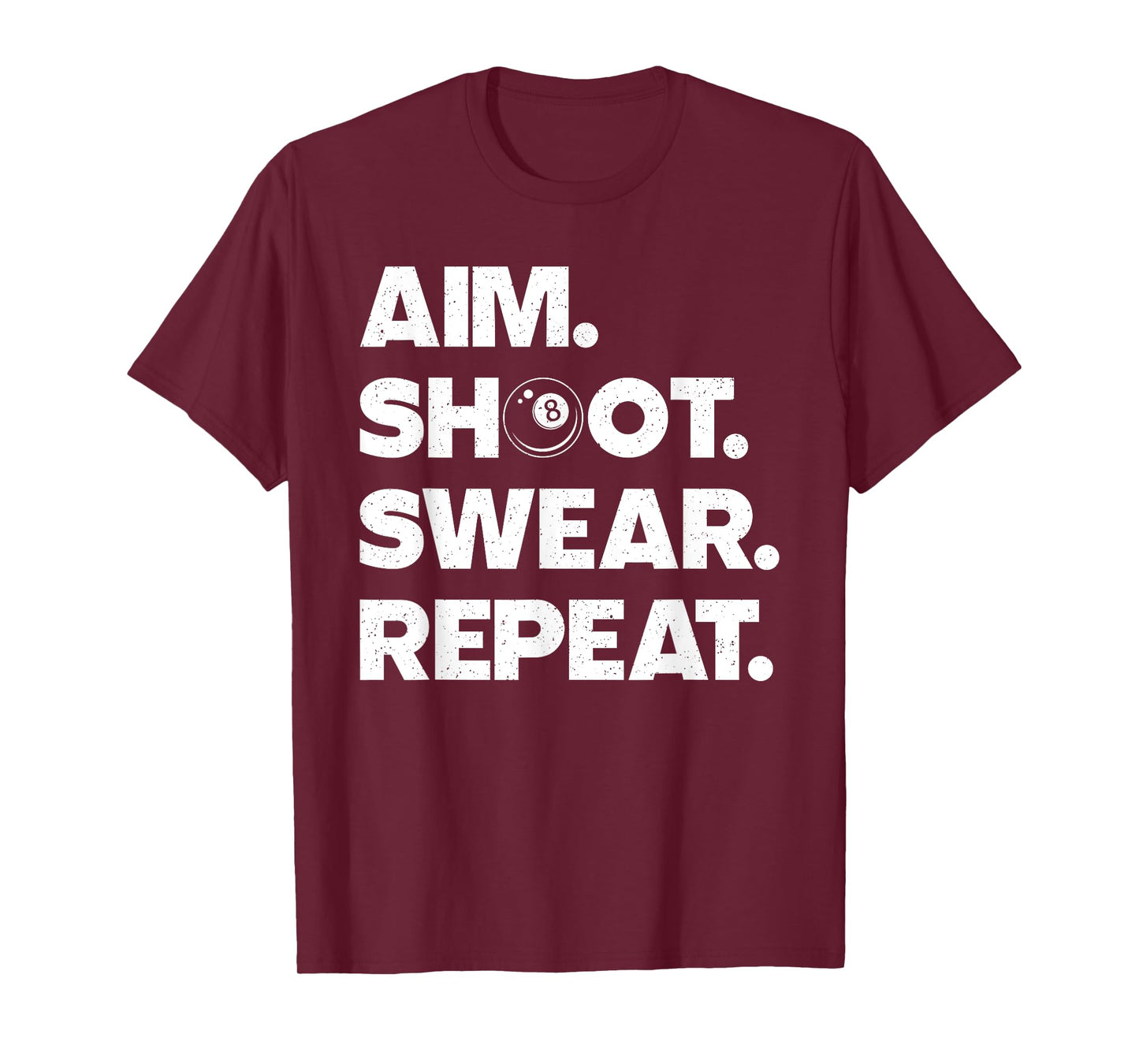 Funny Billiard Art For Men Women Billiard Player Pool Lover T-Shirt