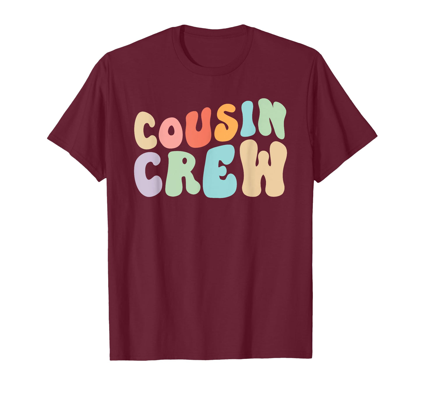 Vintage Cousin Crew Groovy Retro Design Family Matching Cool T-Shirt