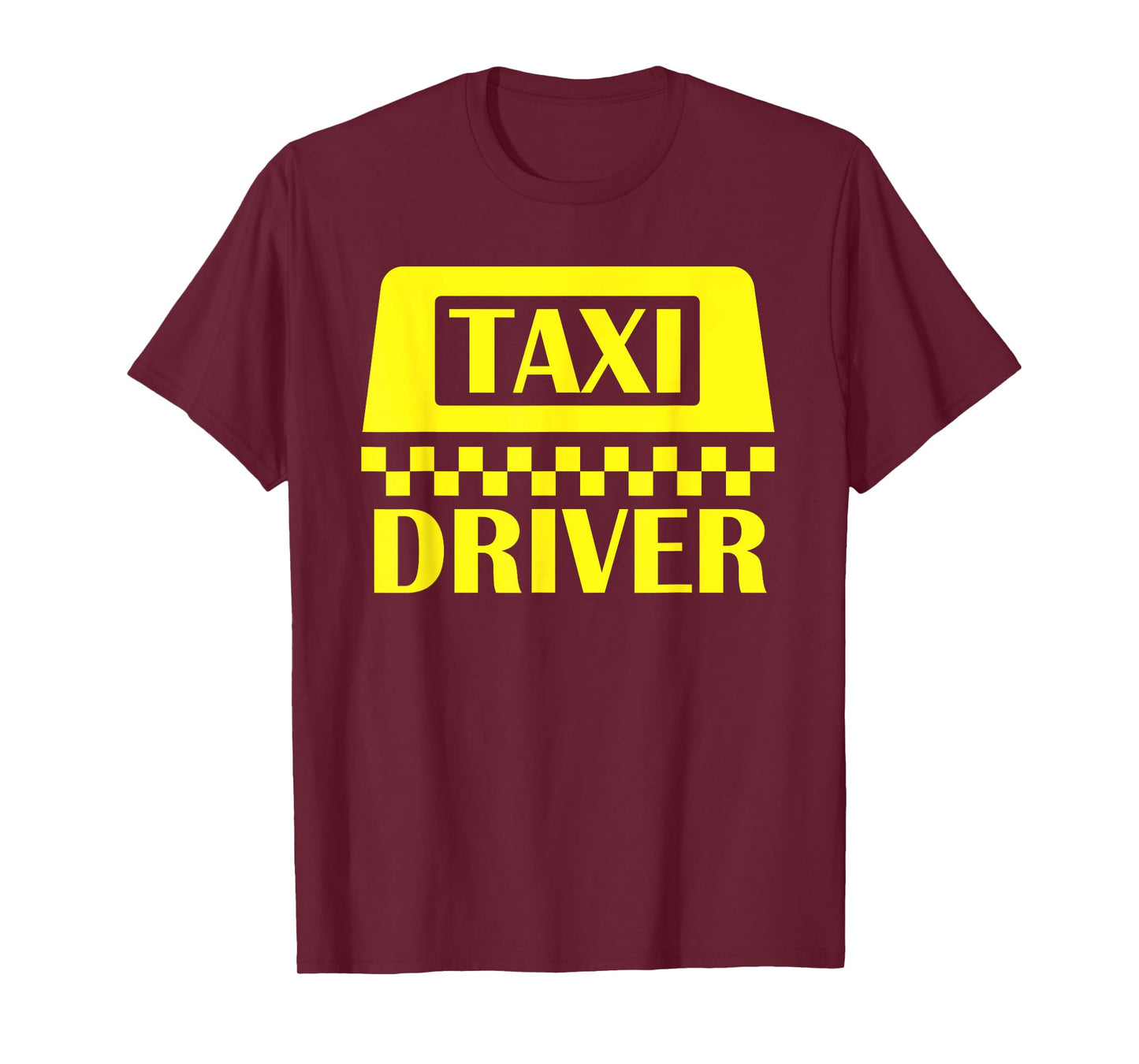 Yellow Taxi Costume Halloween Funny Taxi Driver Men Driving T-Shirt
