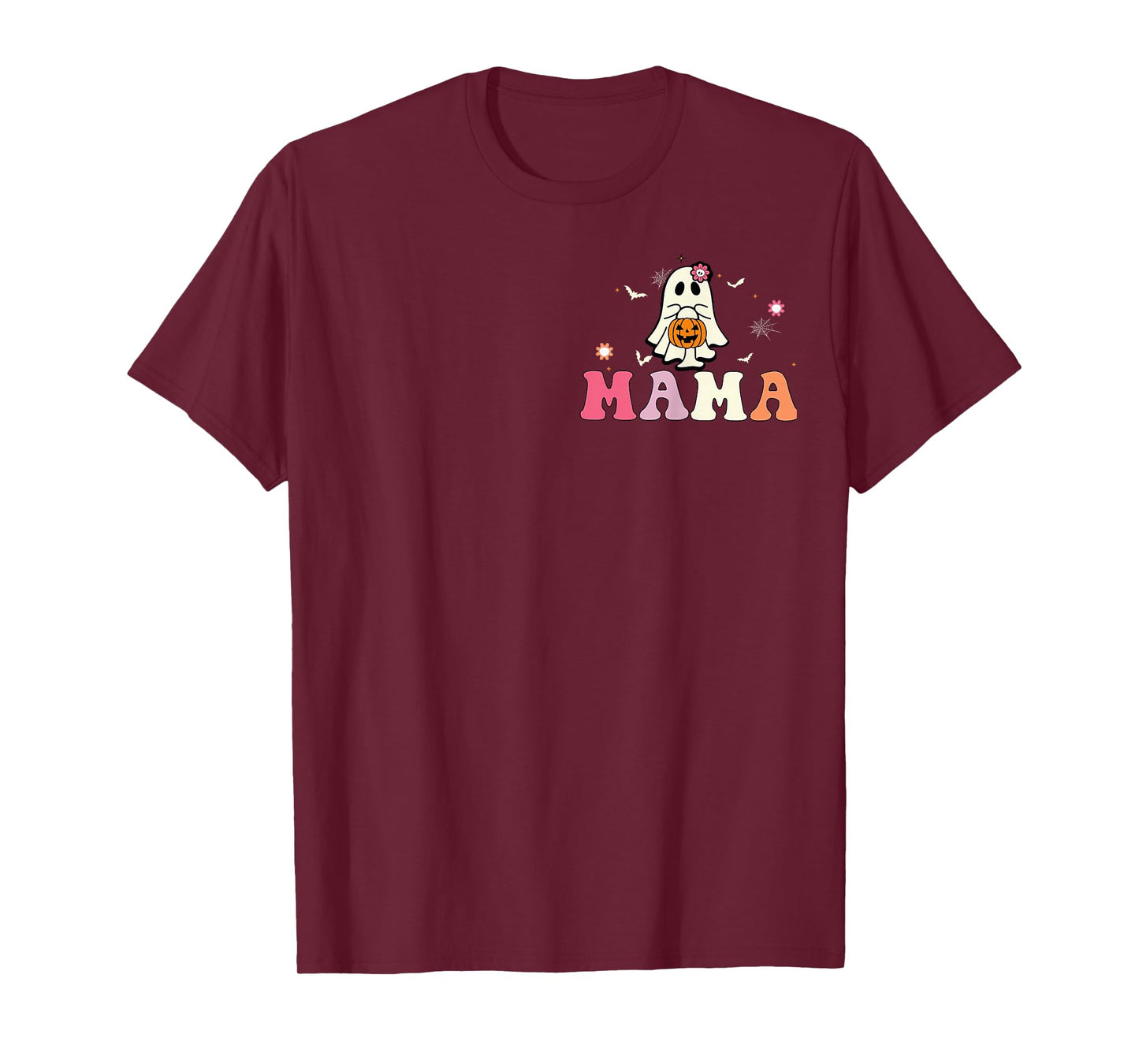 Mama Ghost Boo One Spooky Mama First Halloween Birthday Boy T-Shirt