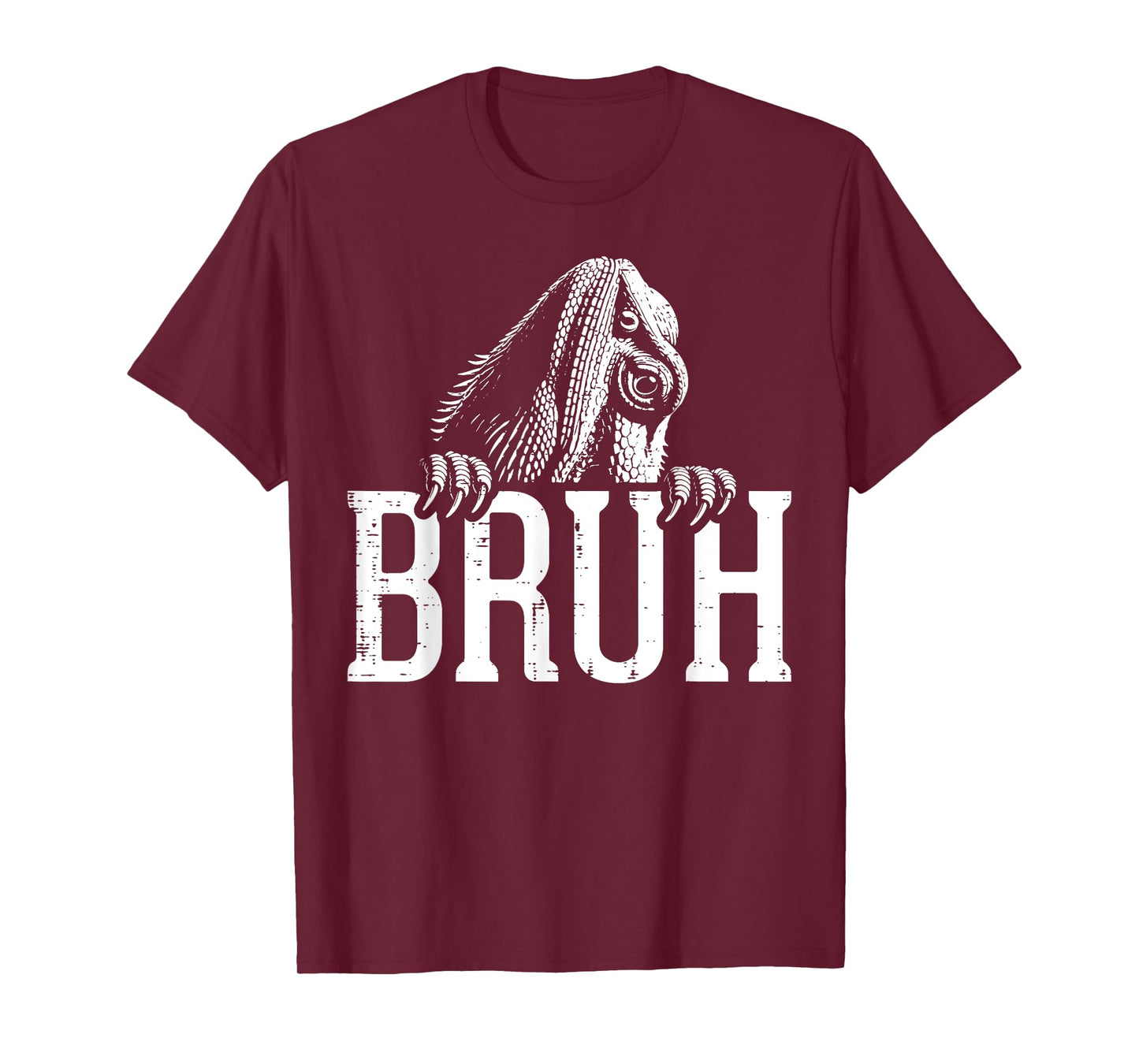 Bearded Dragon Bruh Funny Beardie Meme Reptile Women Men Kid T-Shirt