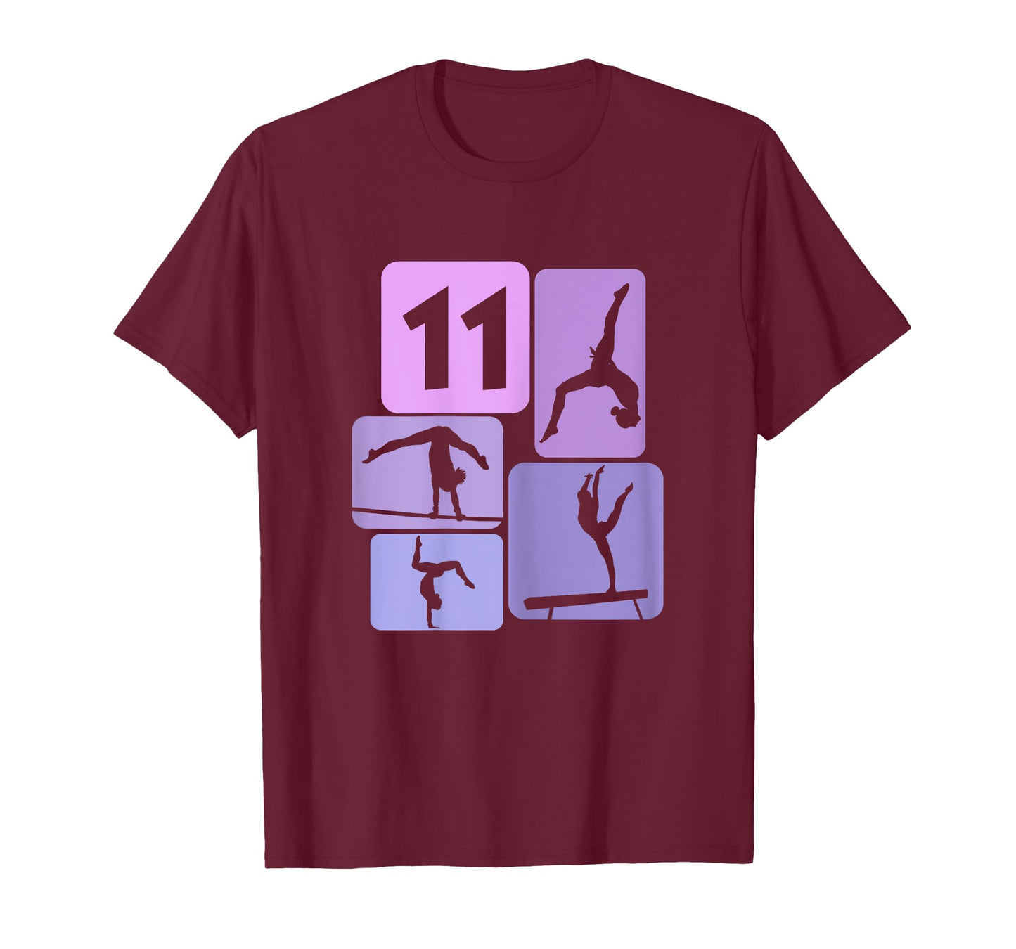 11th Birthday Girl Gymnast Acrobatic 11 Years Gymnastics T-Shirt