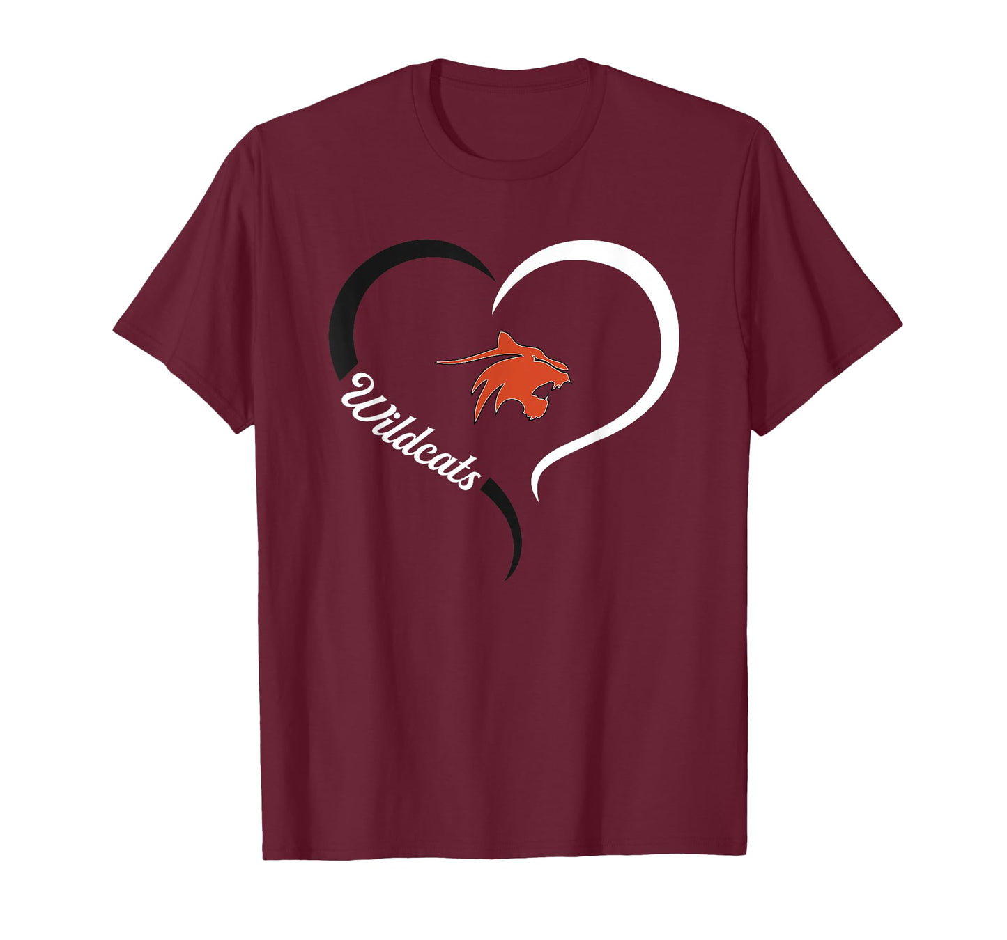 Greater Latrobe Wildcats Logo Half Heart Slogan HS T-Shirt