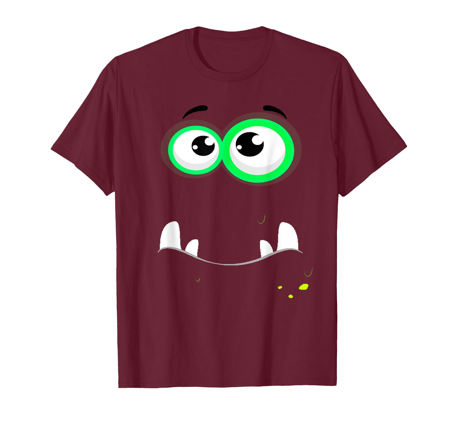 Funny Scary Monster Eyeball Face Easy Christma Costume Cute T-Shirt